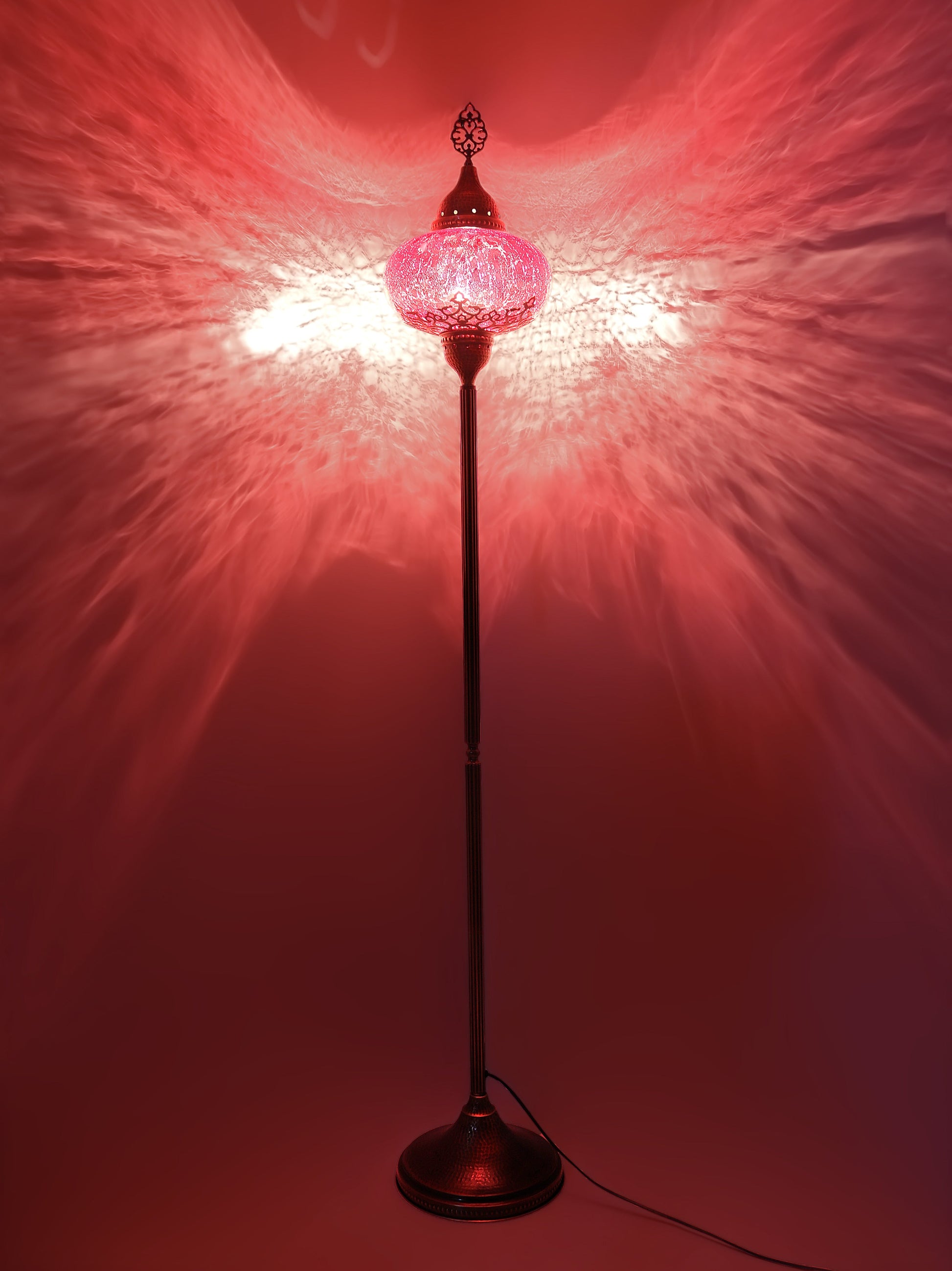 Ottoman Clear Glass Floor Lamp