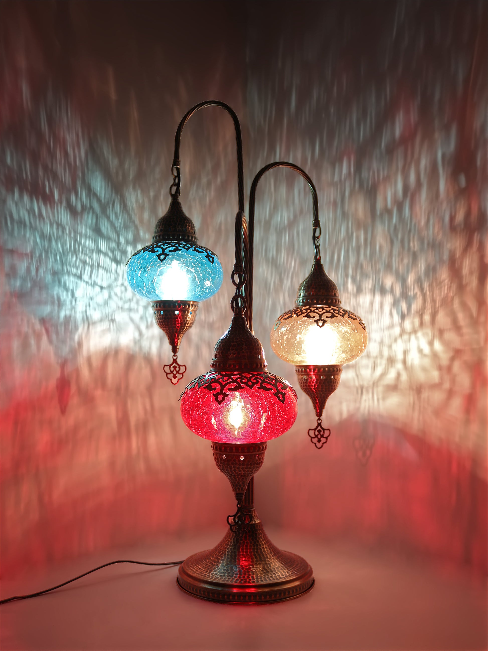 Ottoman Clear Glass Table Lamp