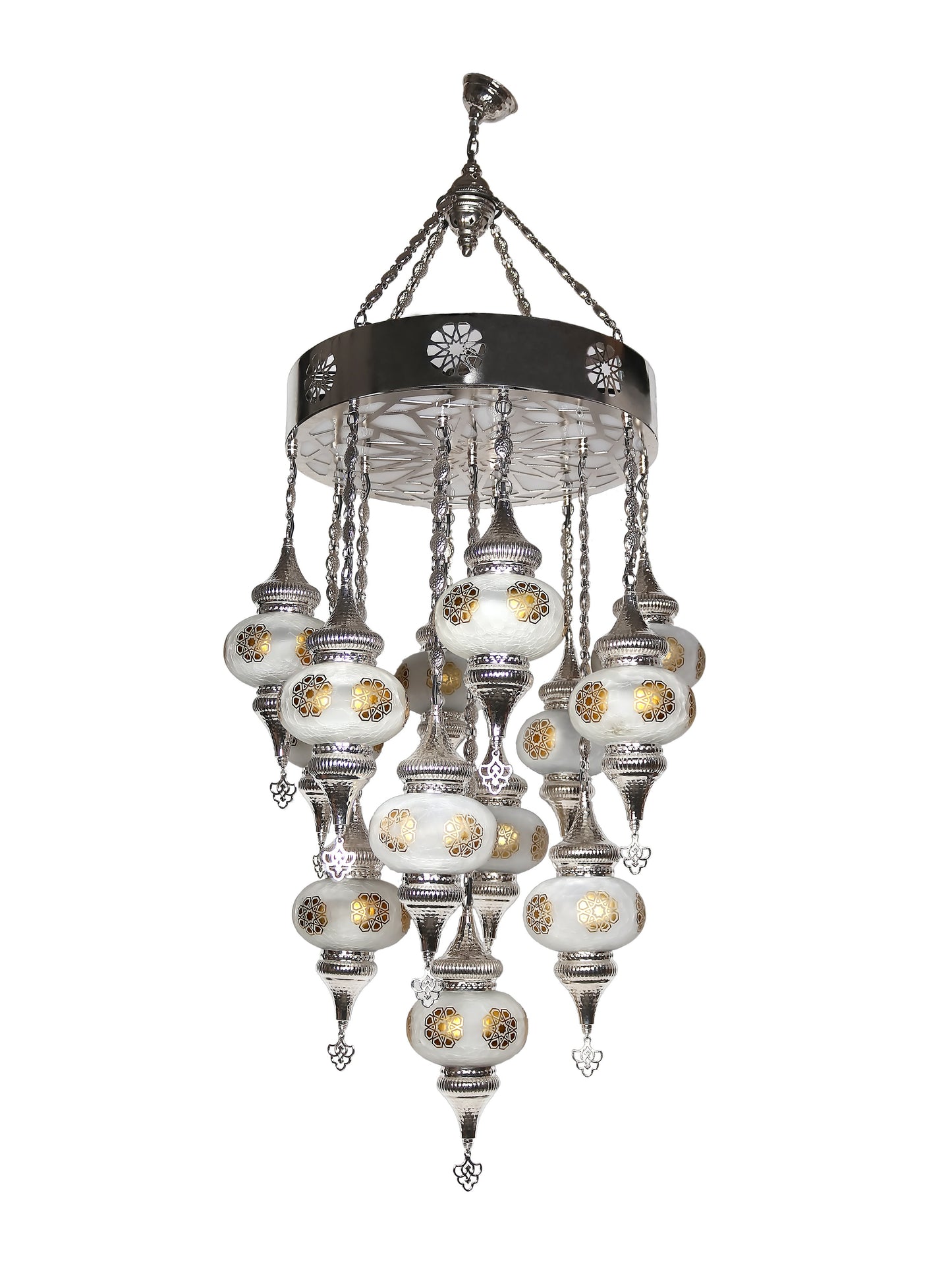 Turkish Mosaic Glass Chandelier