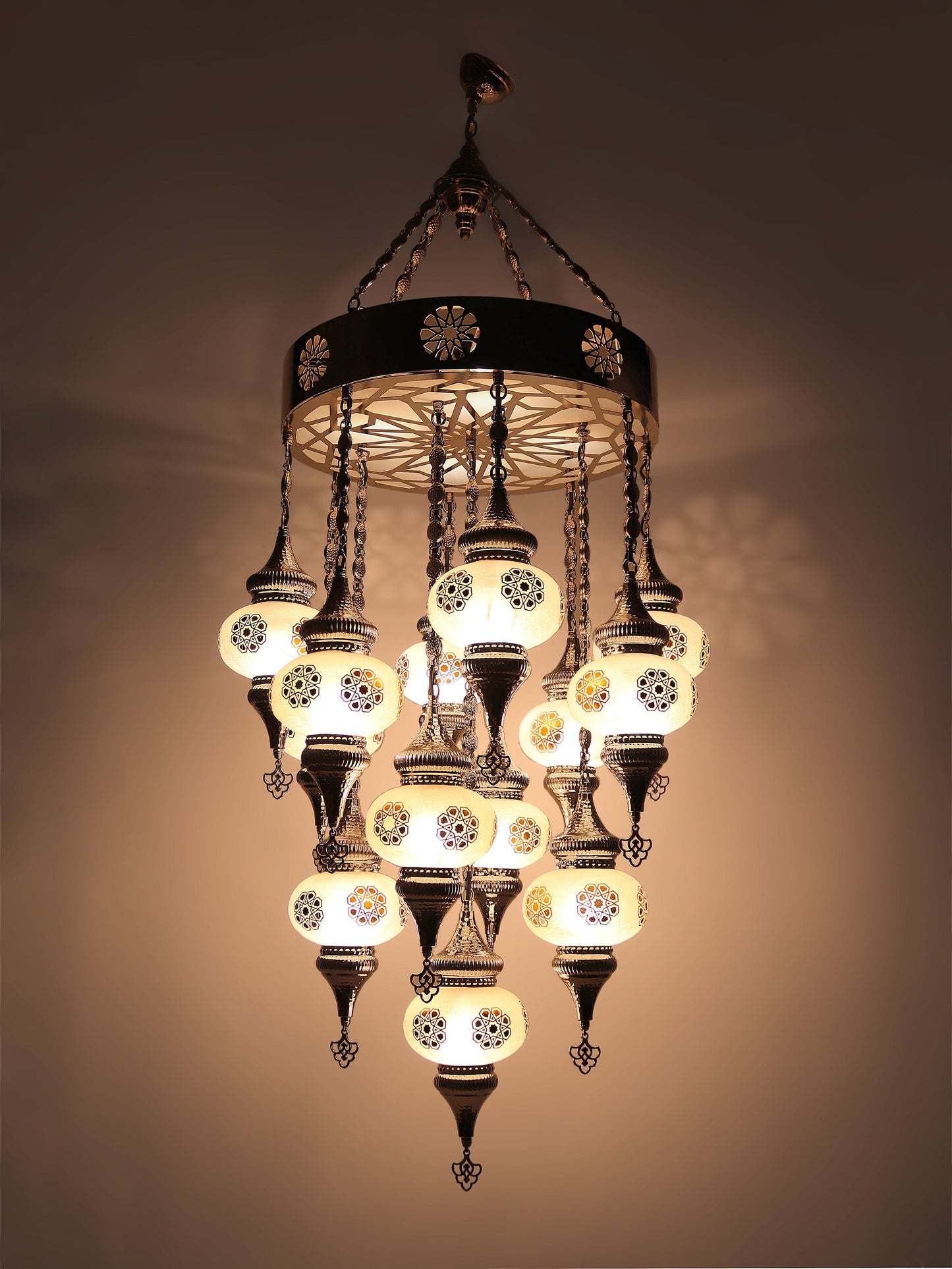 Turkish Mosaic Glass Chandelier