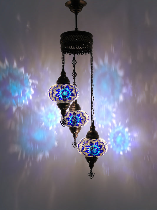 Turkish Mosaic Glass Chandelier