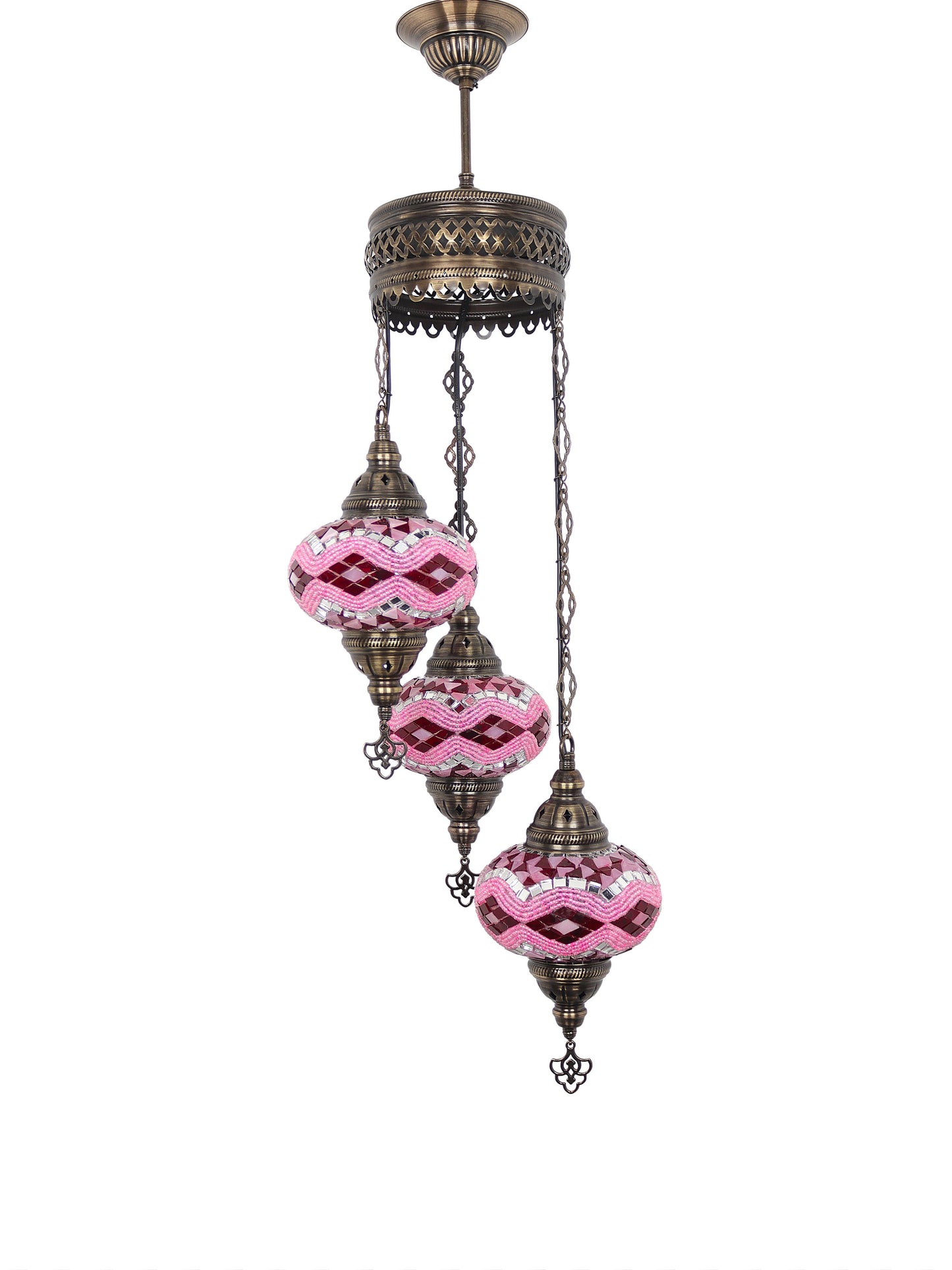 Turkish Mosaic Glass Chandelier