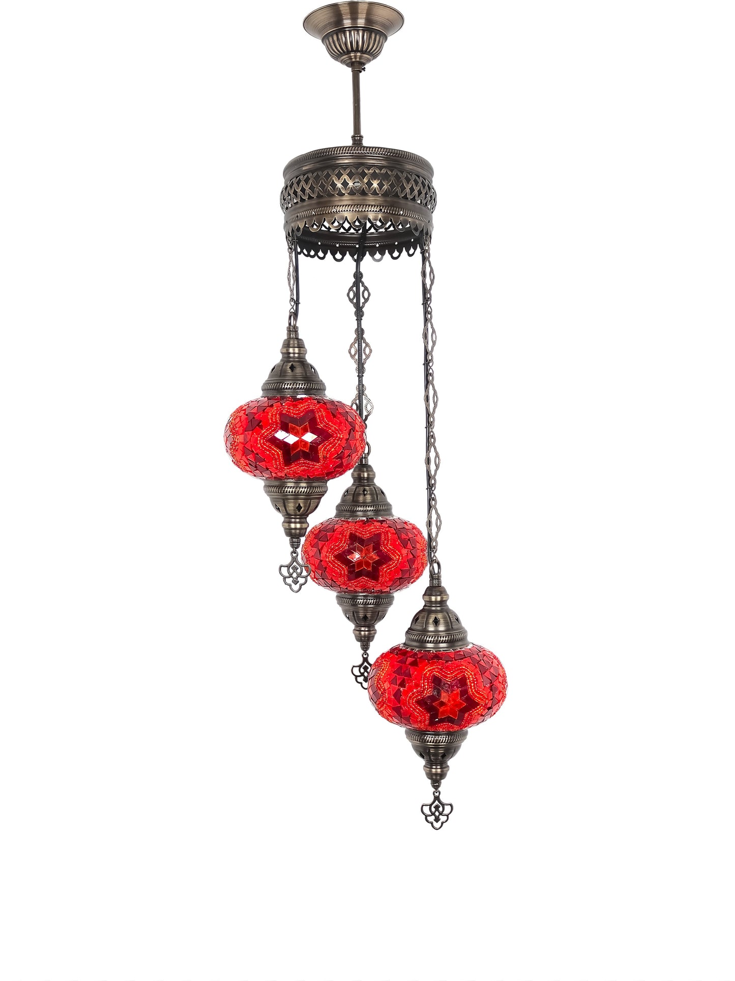 Turkish Mosaic Glass Chandelier