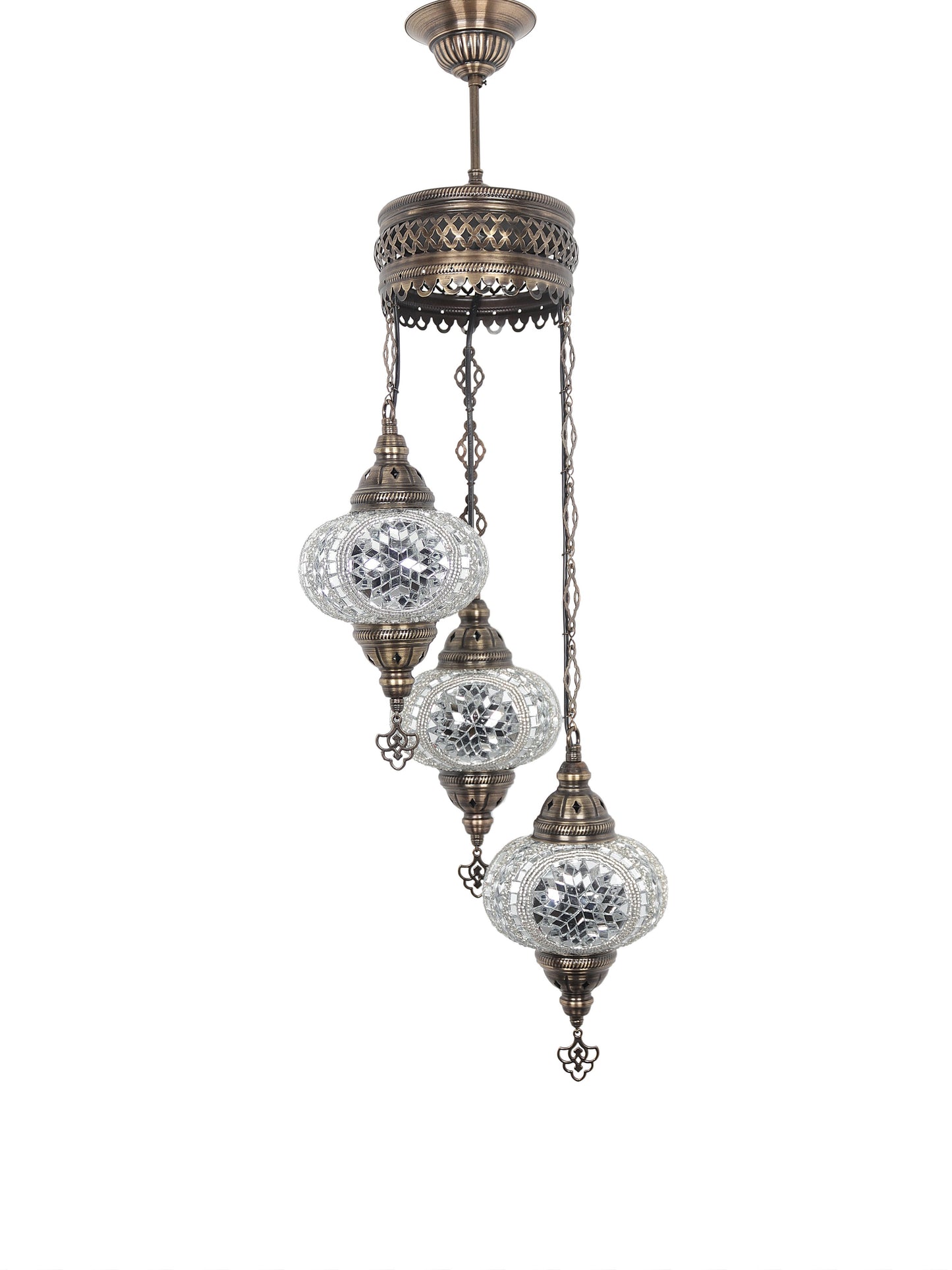 Turkish Mosaic Glass Chandelier