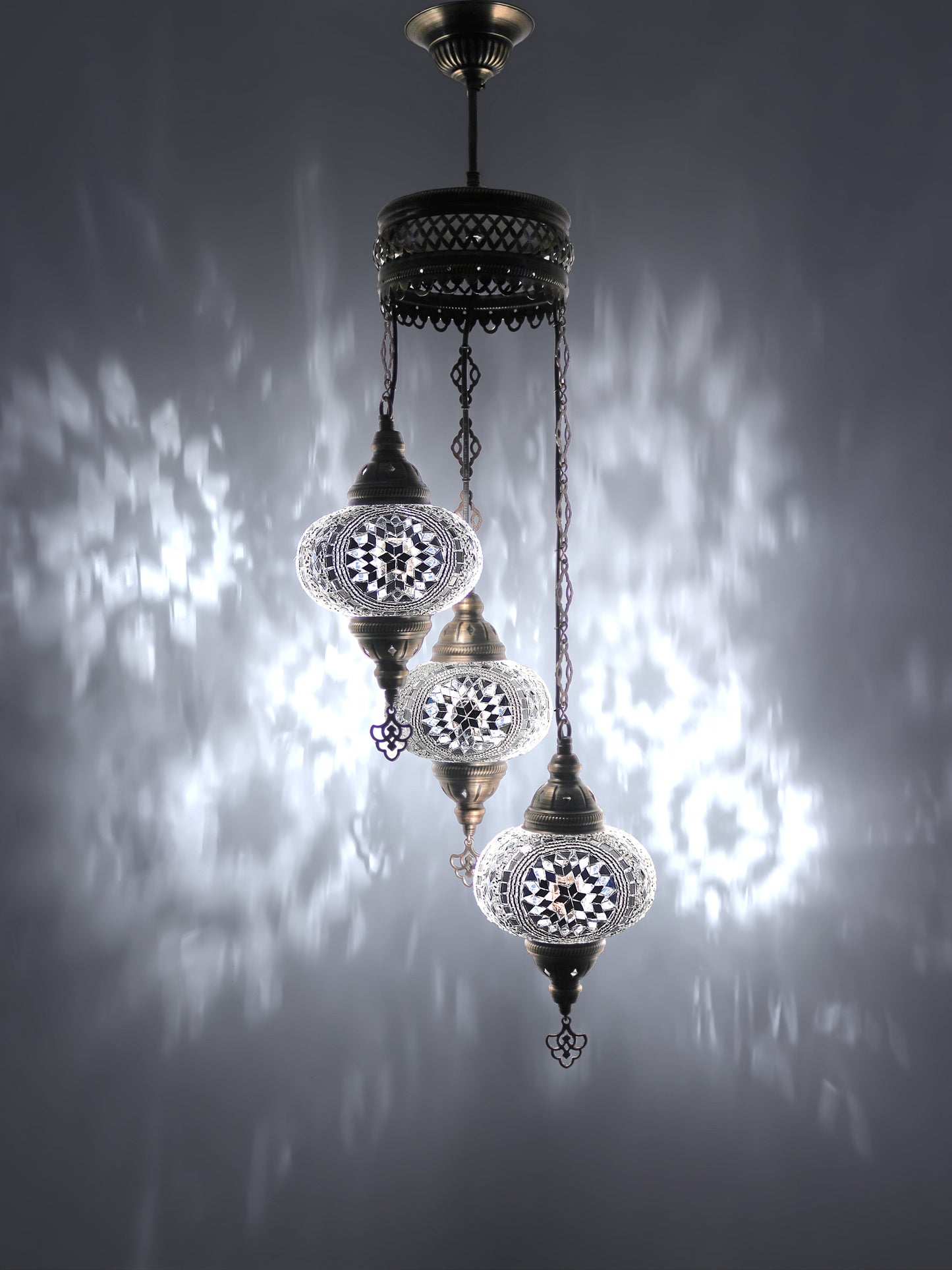 Turkish Mosaic Glass Chandelier