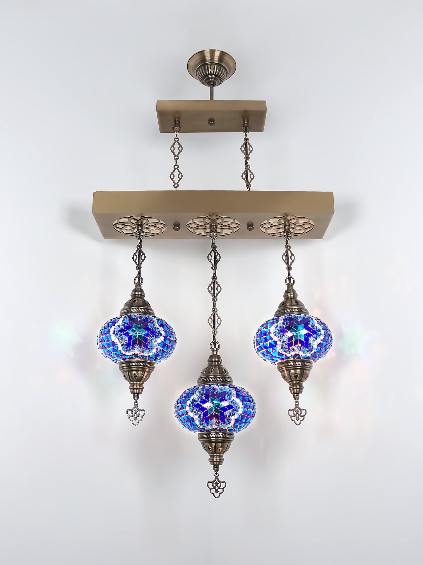 Turkish Mosaic Glass Chandelier Lamp