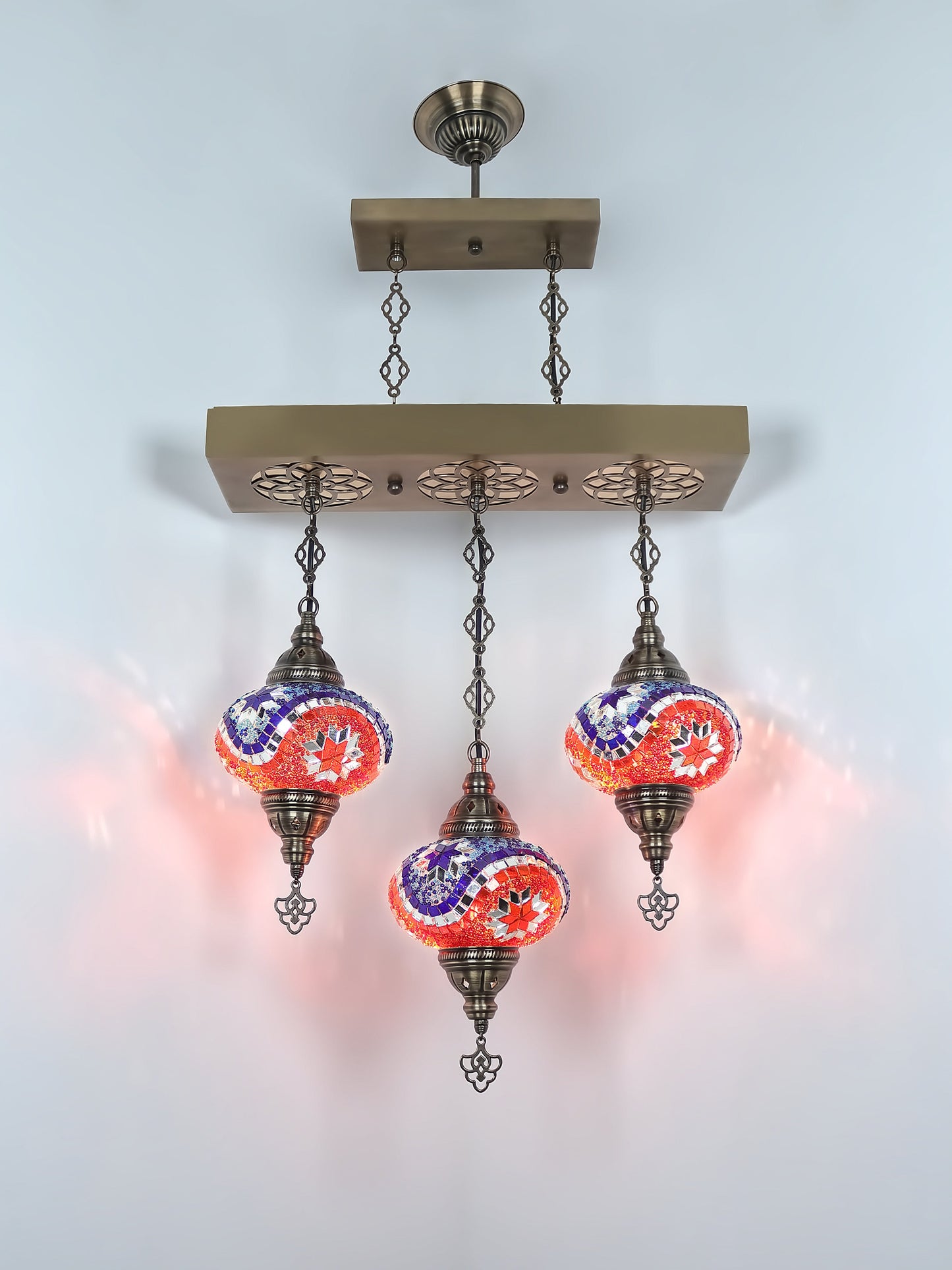 Turkish Mosaic Glass Chandelier Lamp