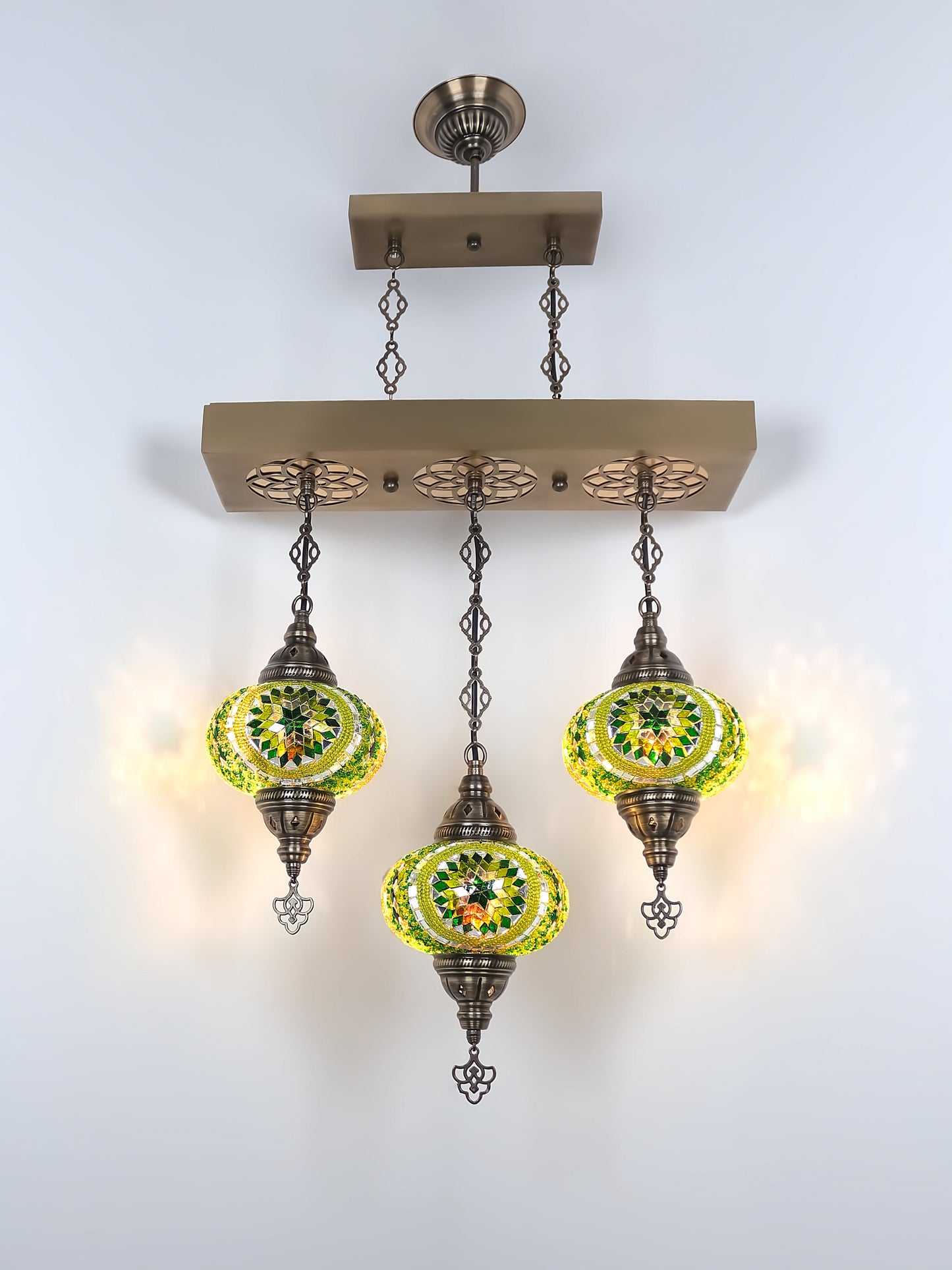 Turkish Mosaic Glass Chandelier Lamp