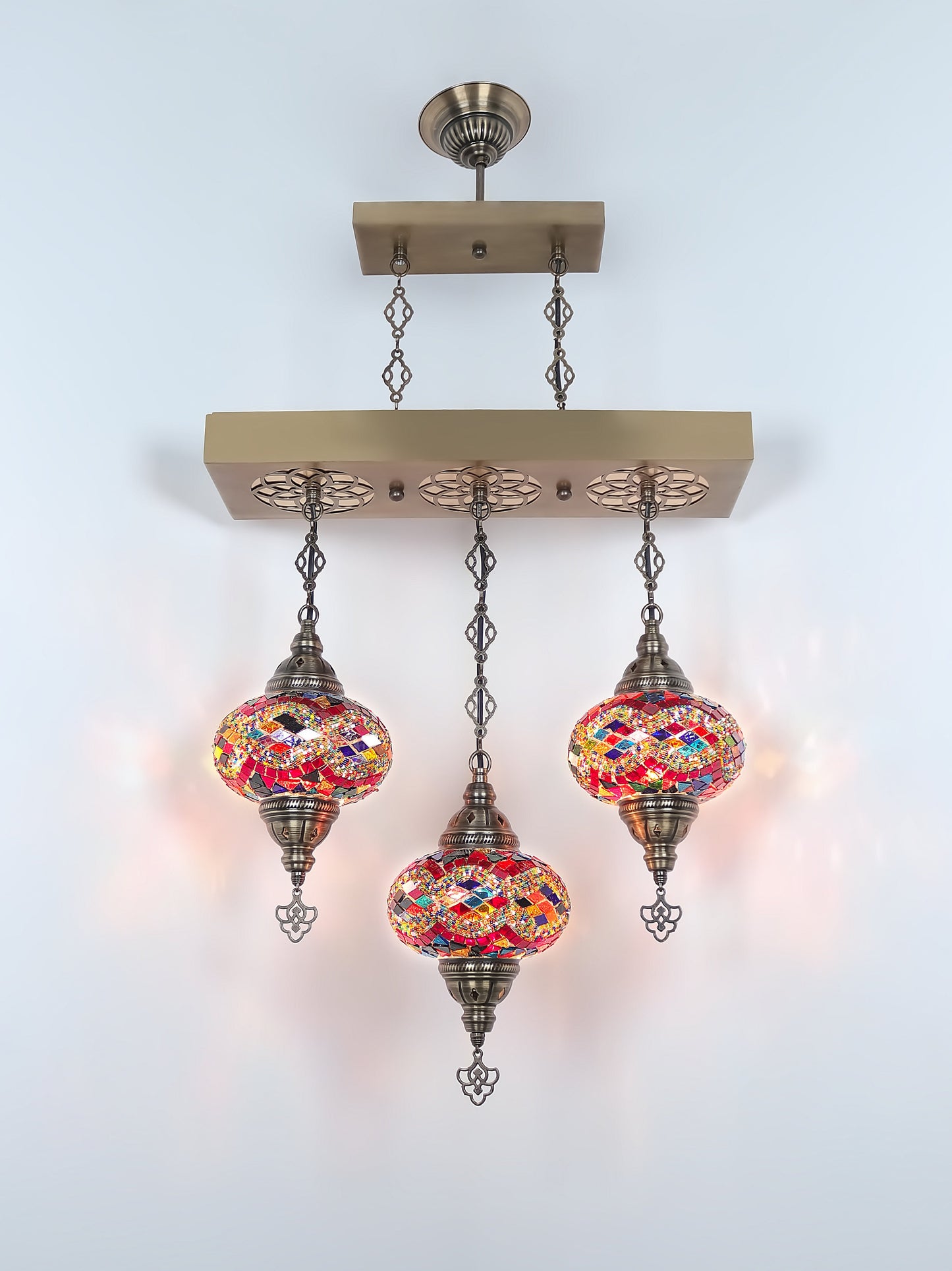 Turkish Mosaic Glass Chandelier Lamp