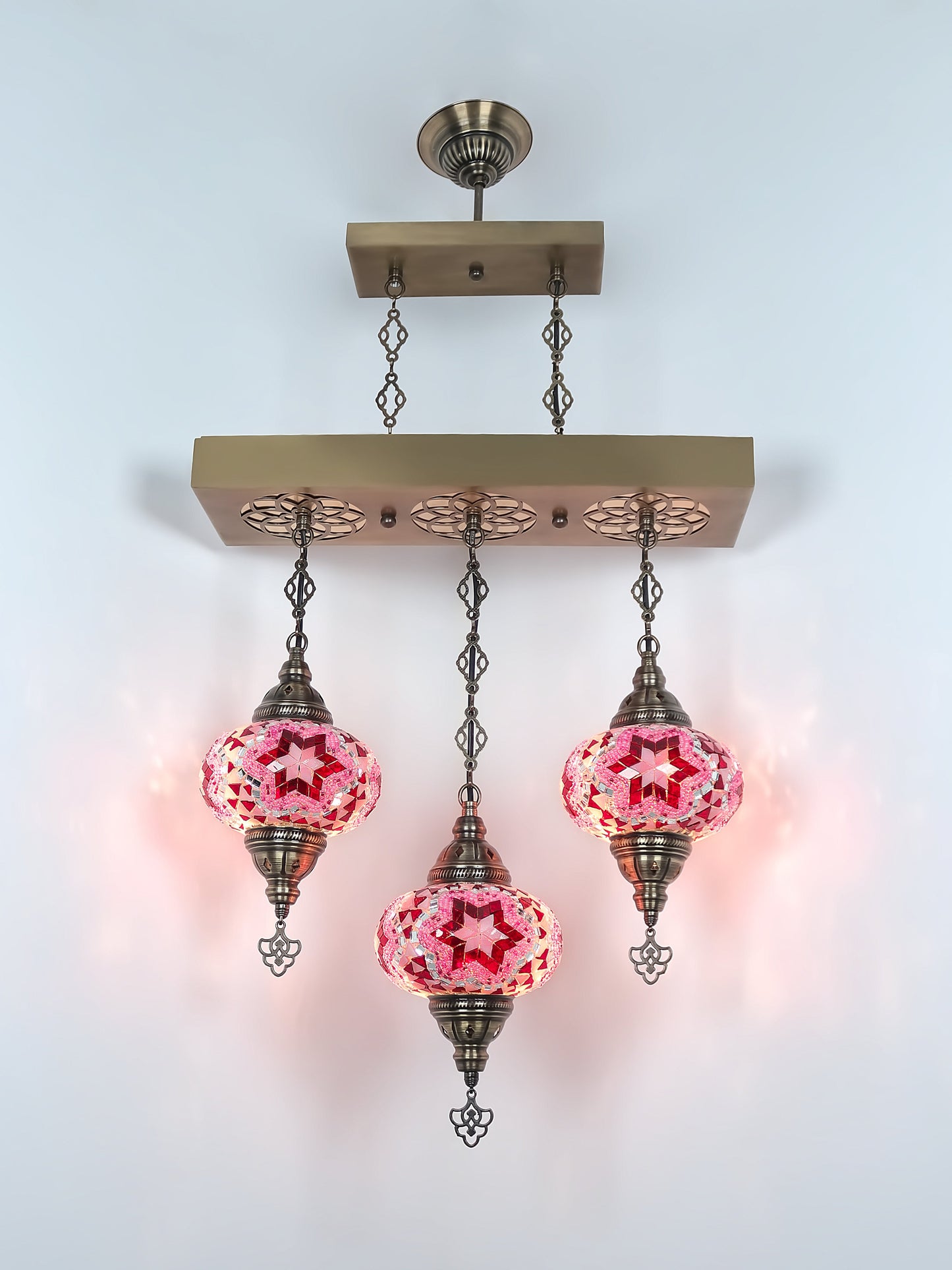 Turkish Mosaic Glass Chandelier Lamp