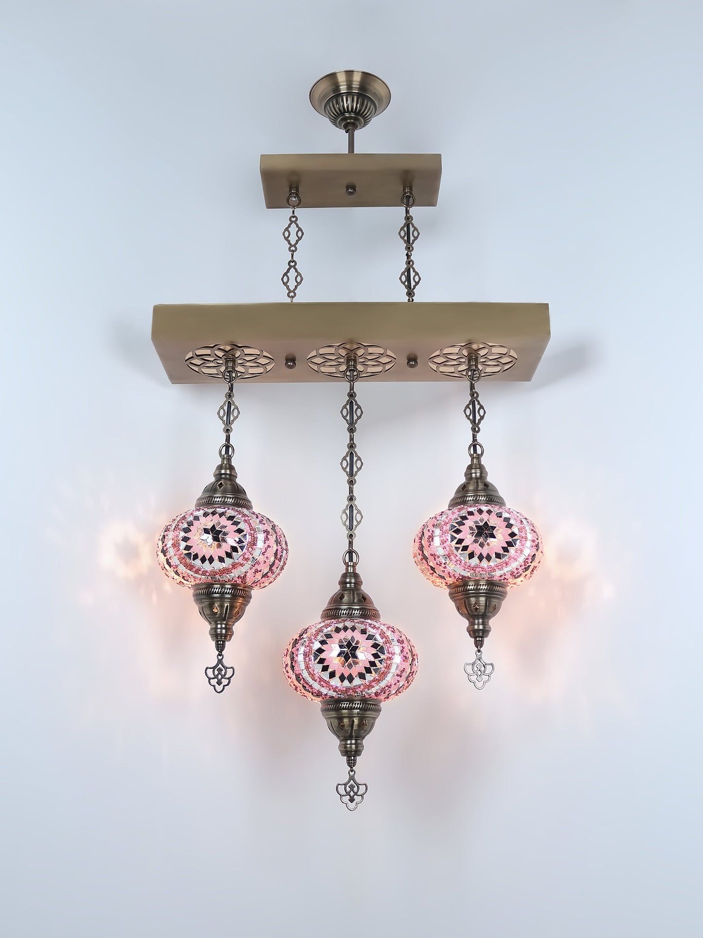 Turkish Mosaic Glass Chandelier Lamp