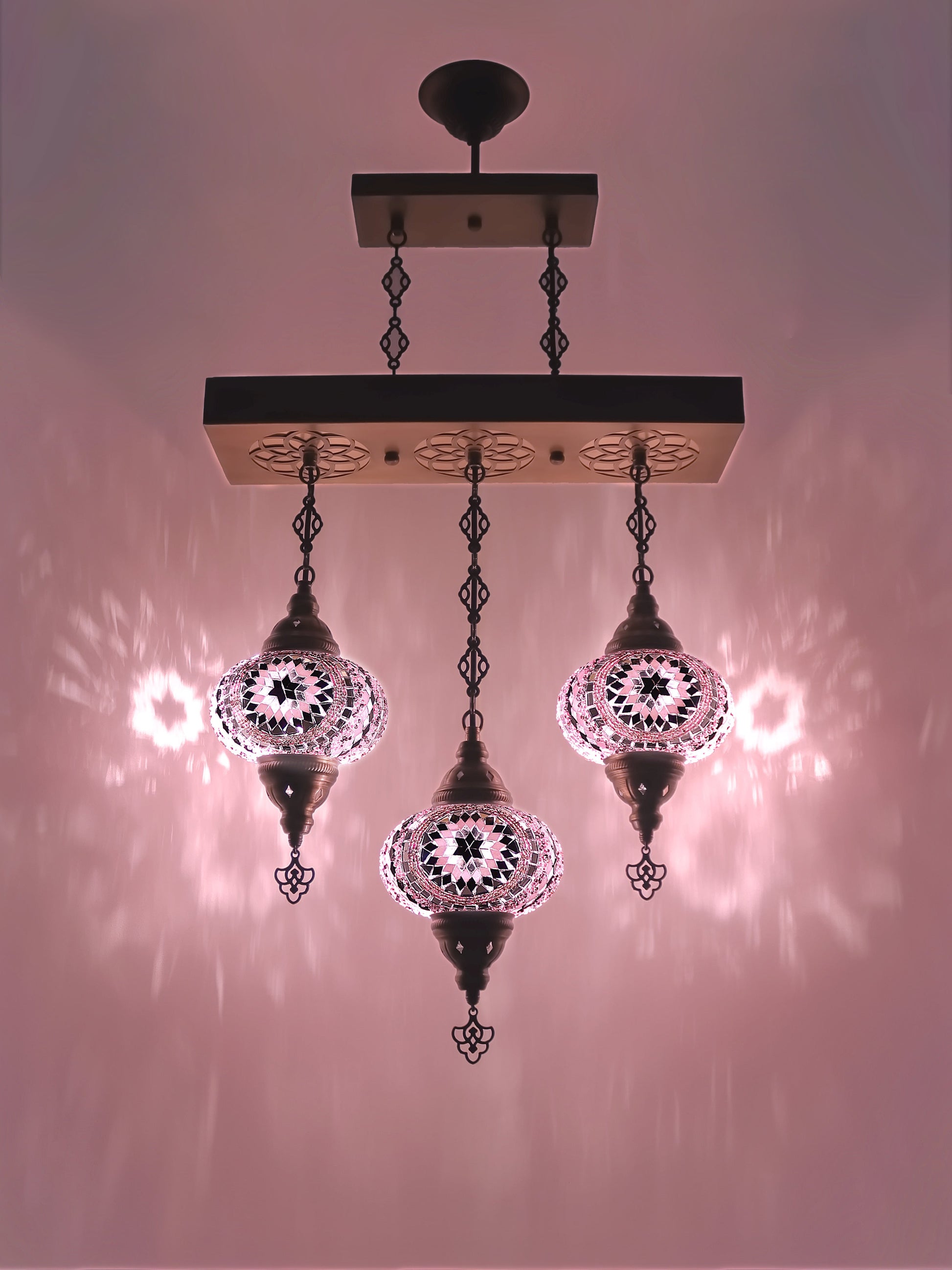 Turkish Mosaic Glass Chandelier