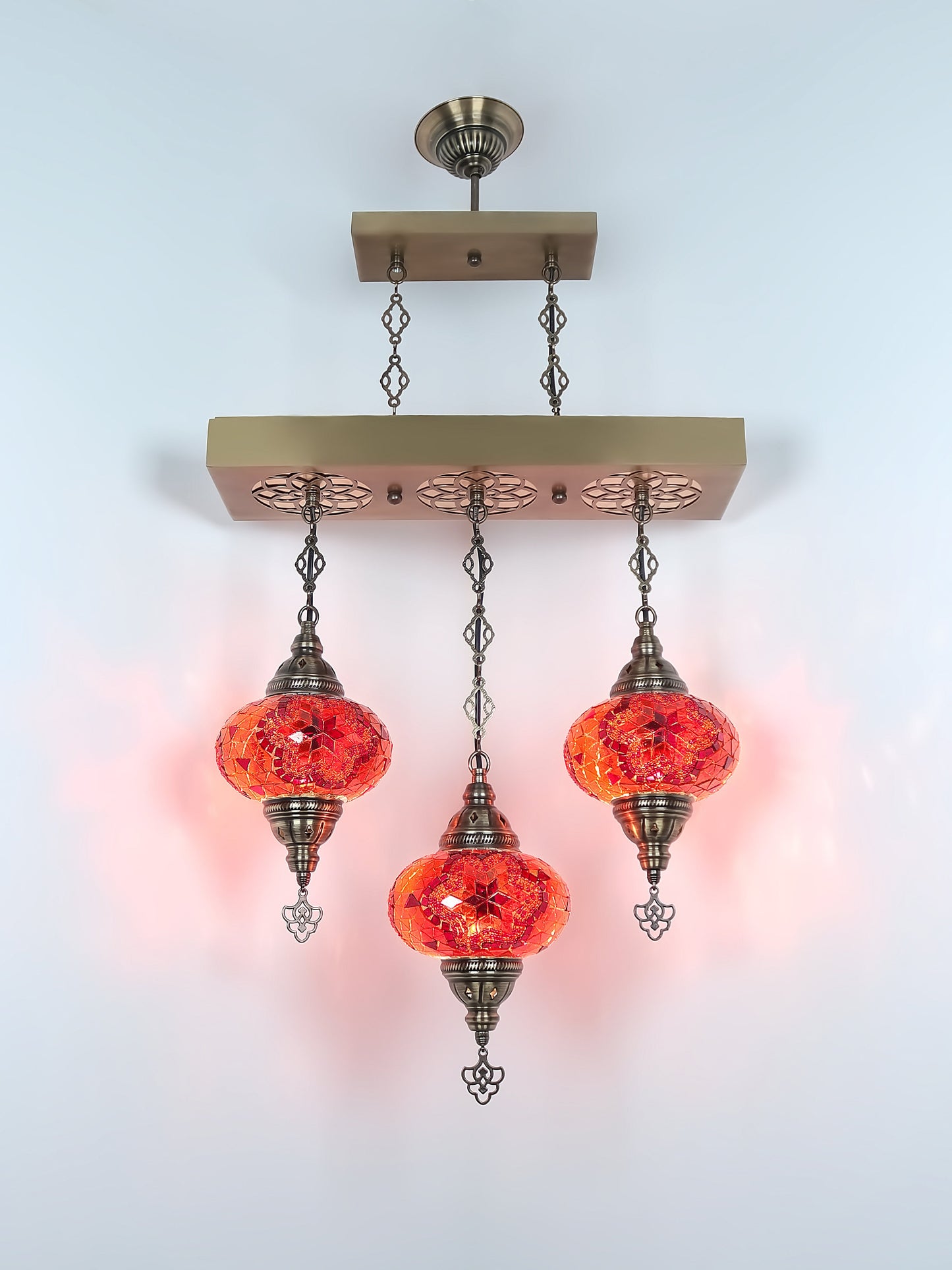 Turkish Mosaic Glass Chandelier Lamp