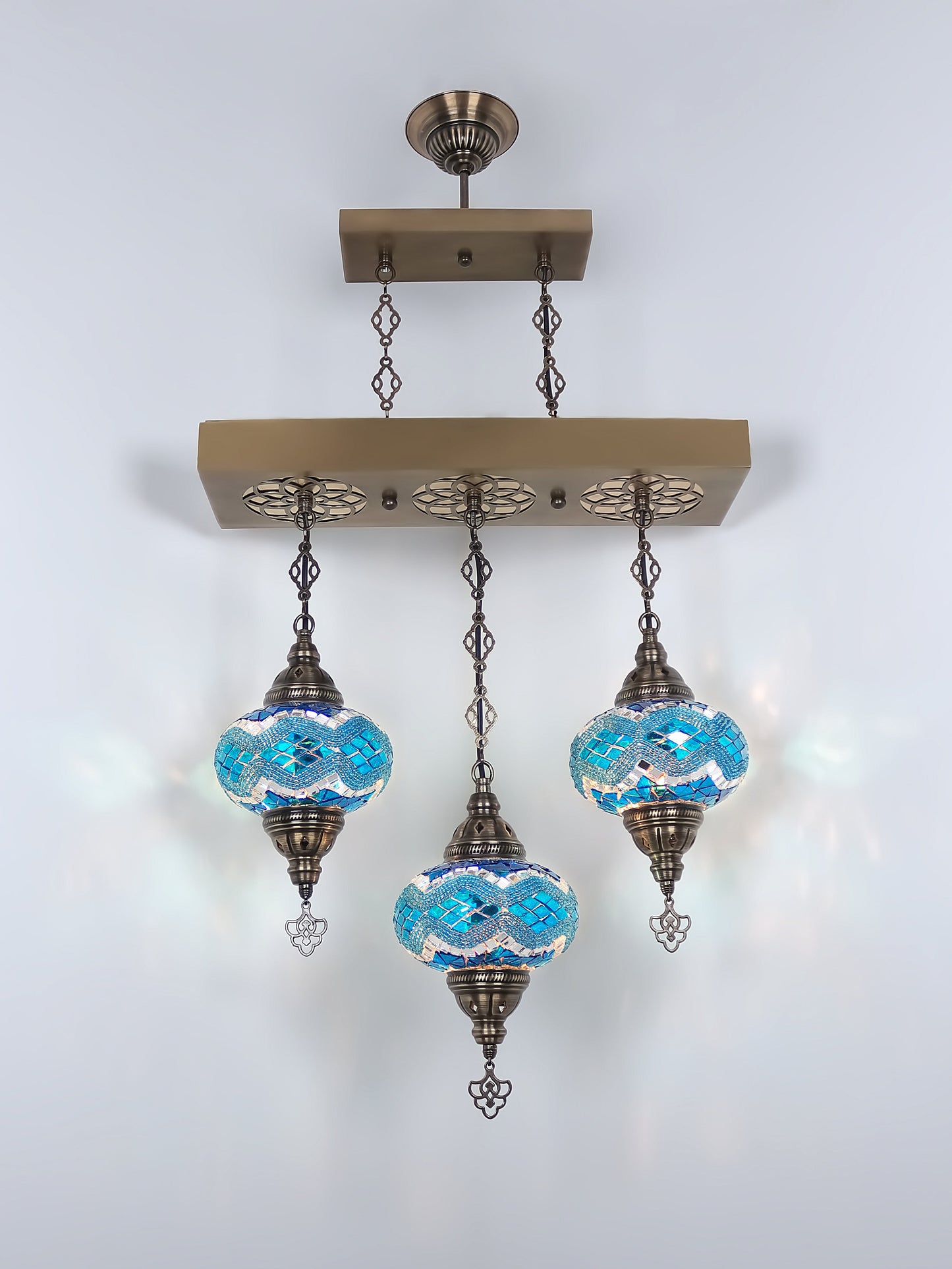 Turkish Mosaic Glass Chandelier Lamp