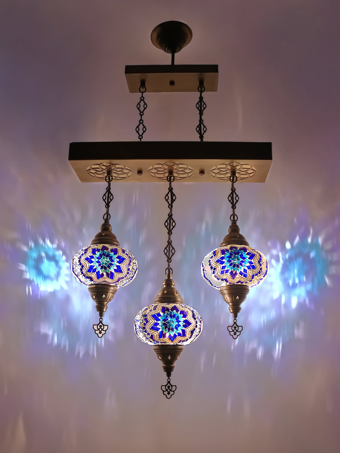 Turkish Mosaic Glass Chandelier
