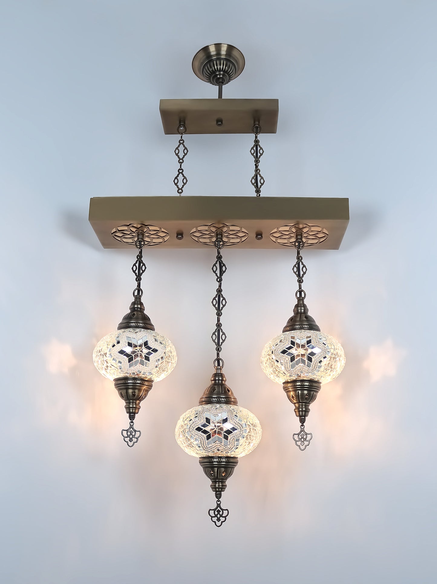 Turkish Mosaic Glass Chandelier Lamp