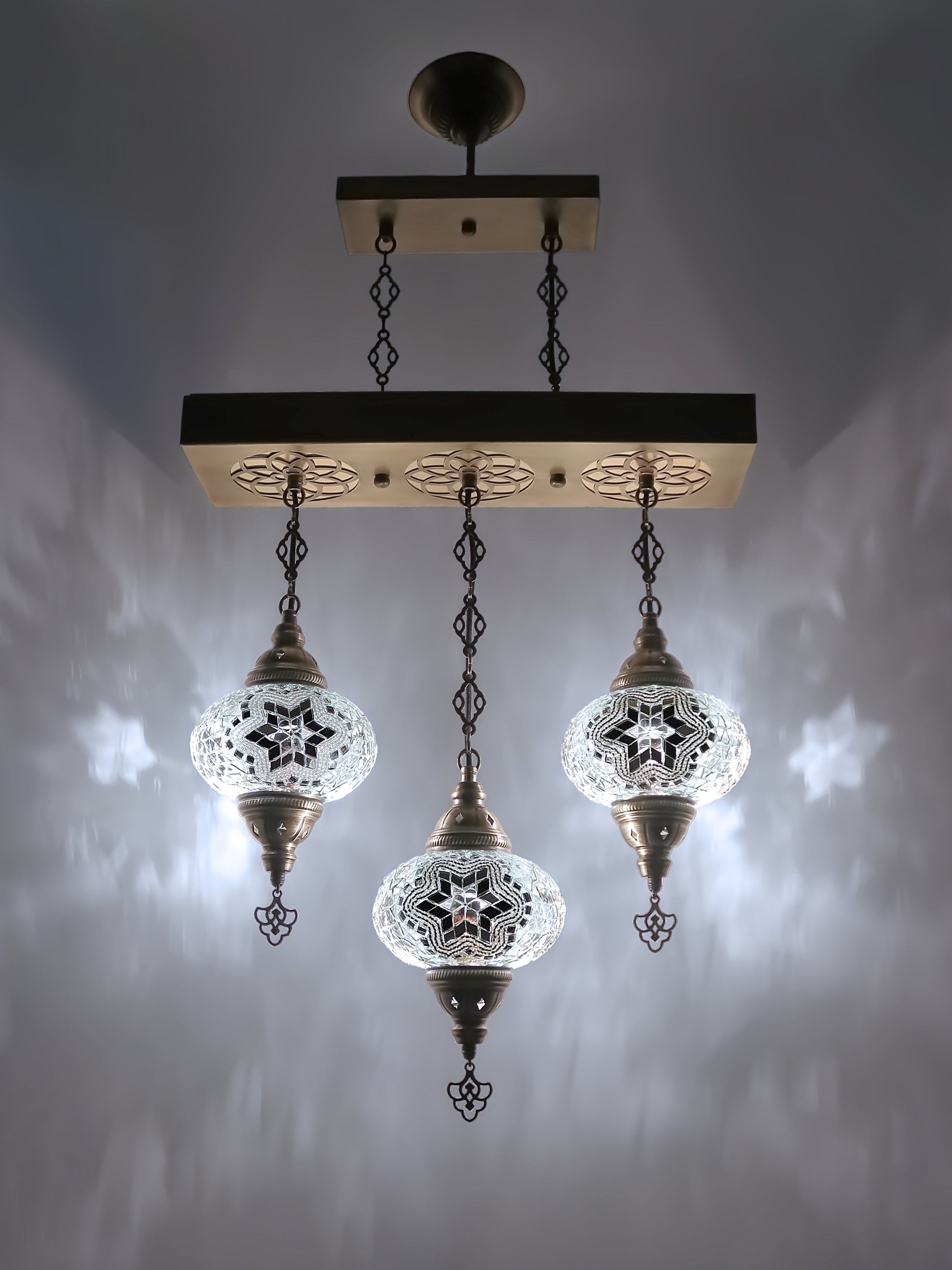 Turkish Mosaic Glass Chandelier