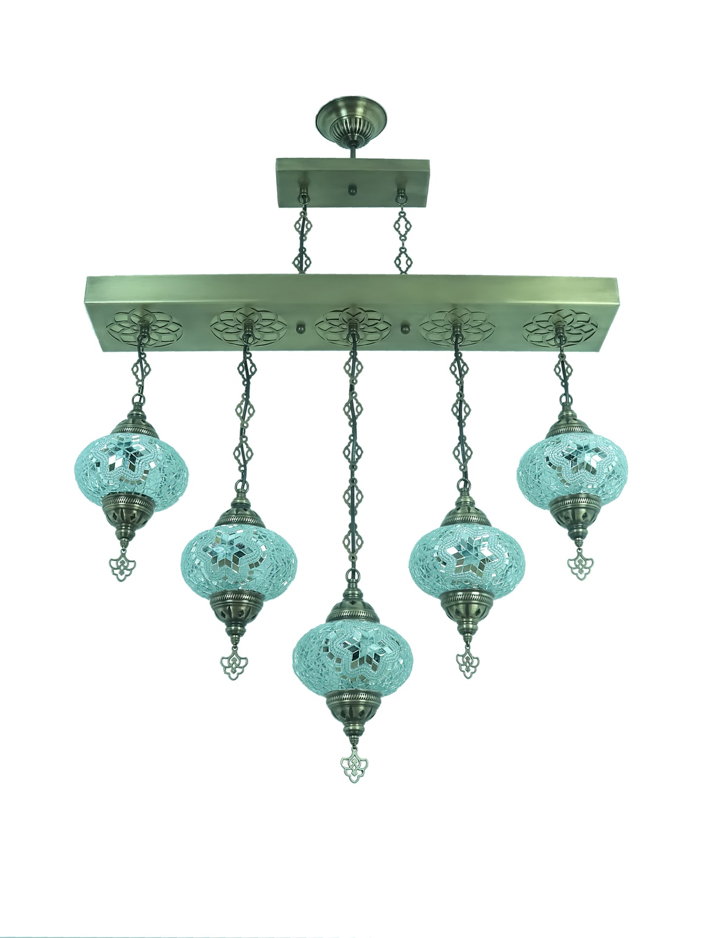 Turkish Mosaic Glass Chandelier