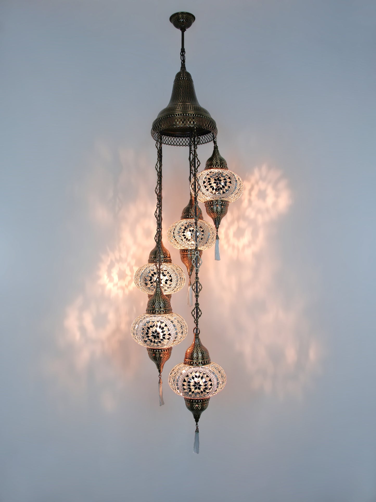 Turkish Mosaic Glass Chandelier