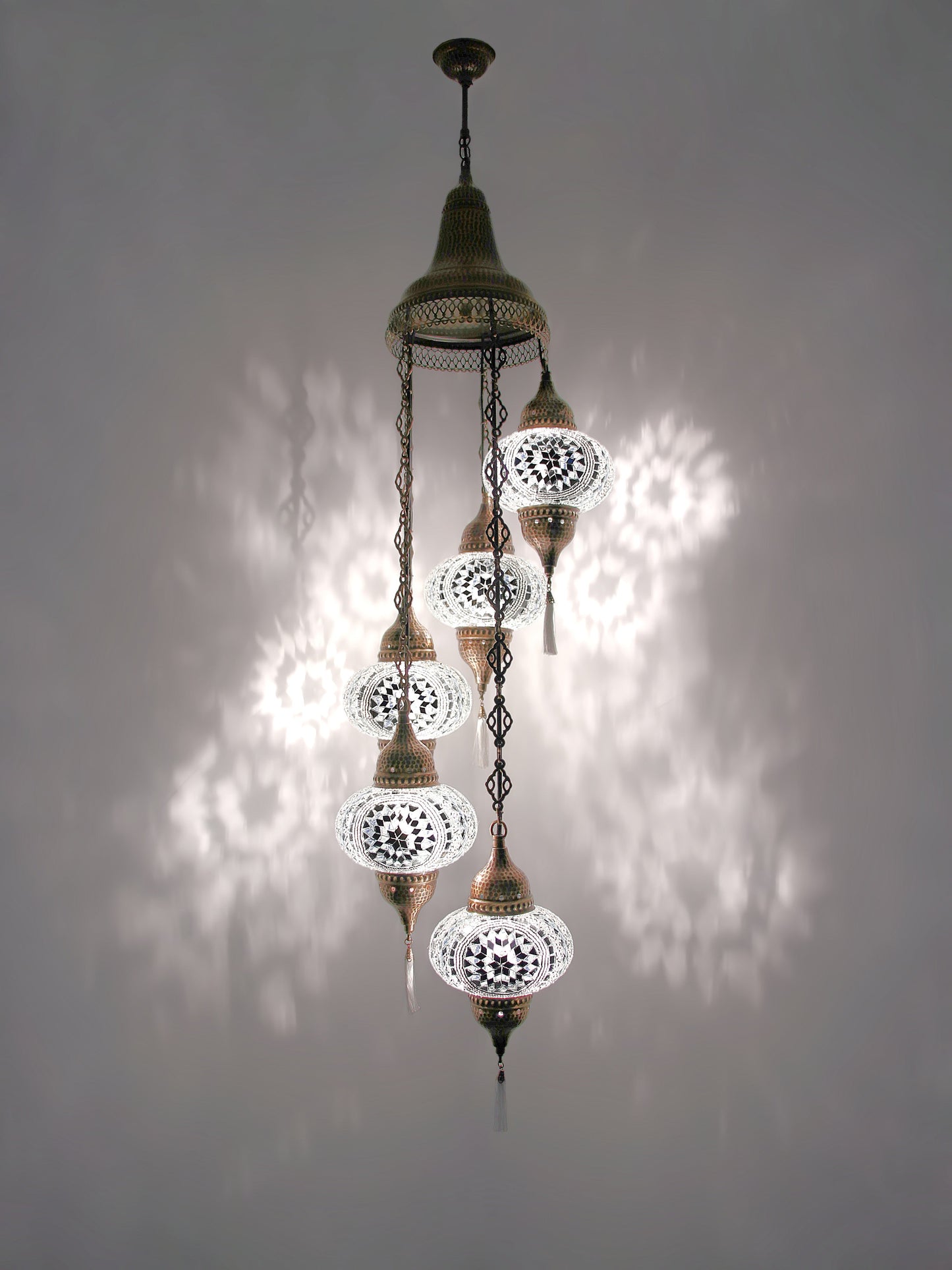Turkish Mosaic Glass Chandelier