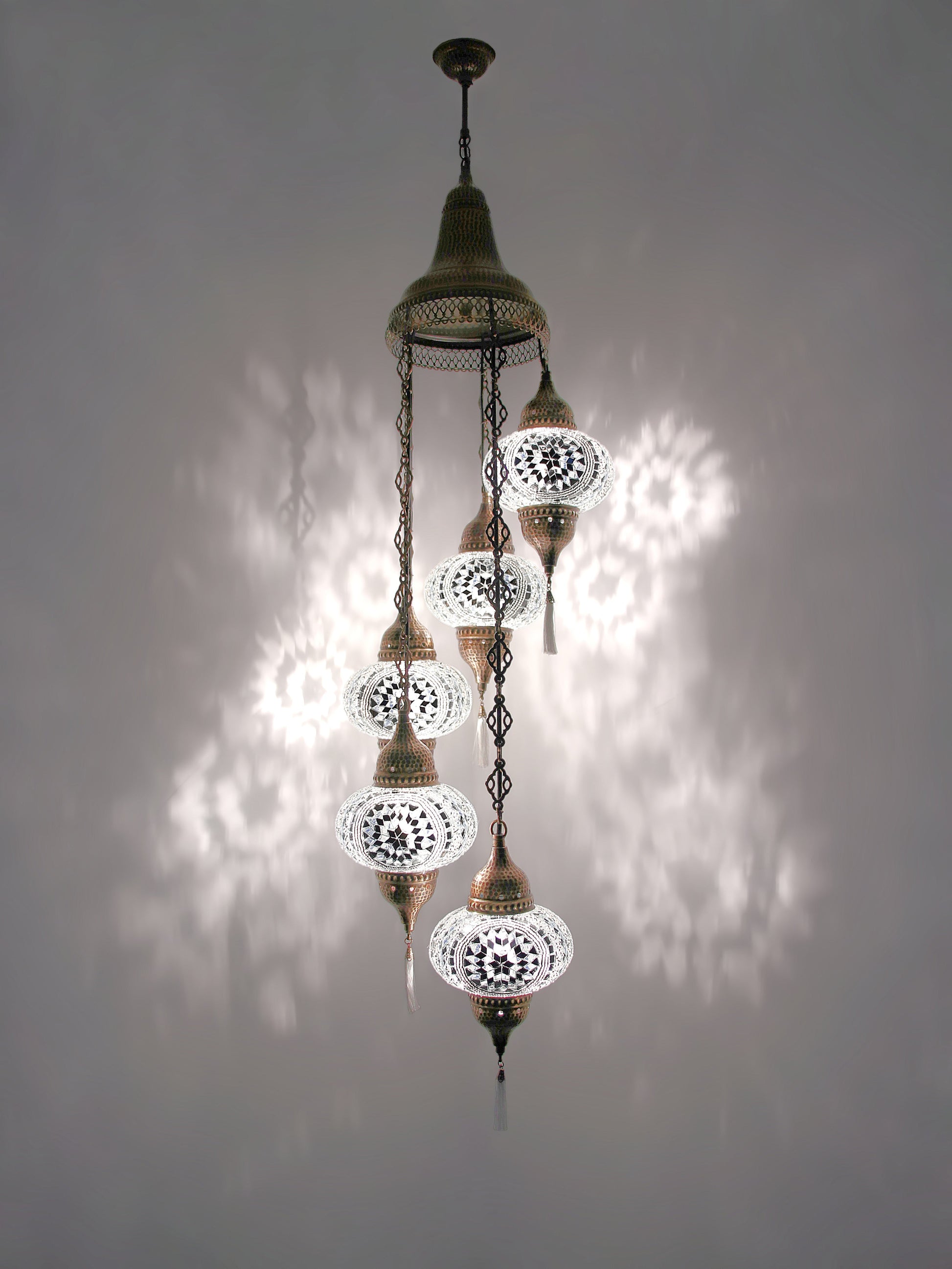 Turkish Mosaic Glass Chandelier