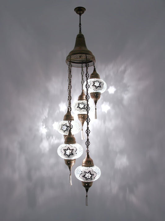 Turkish Mosaic Glass Chandelier