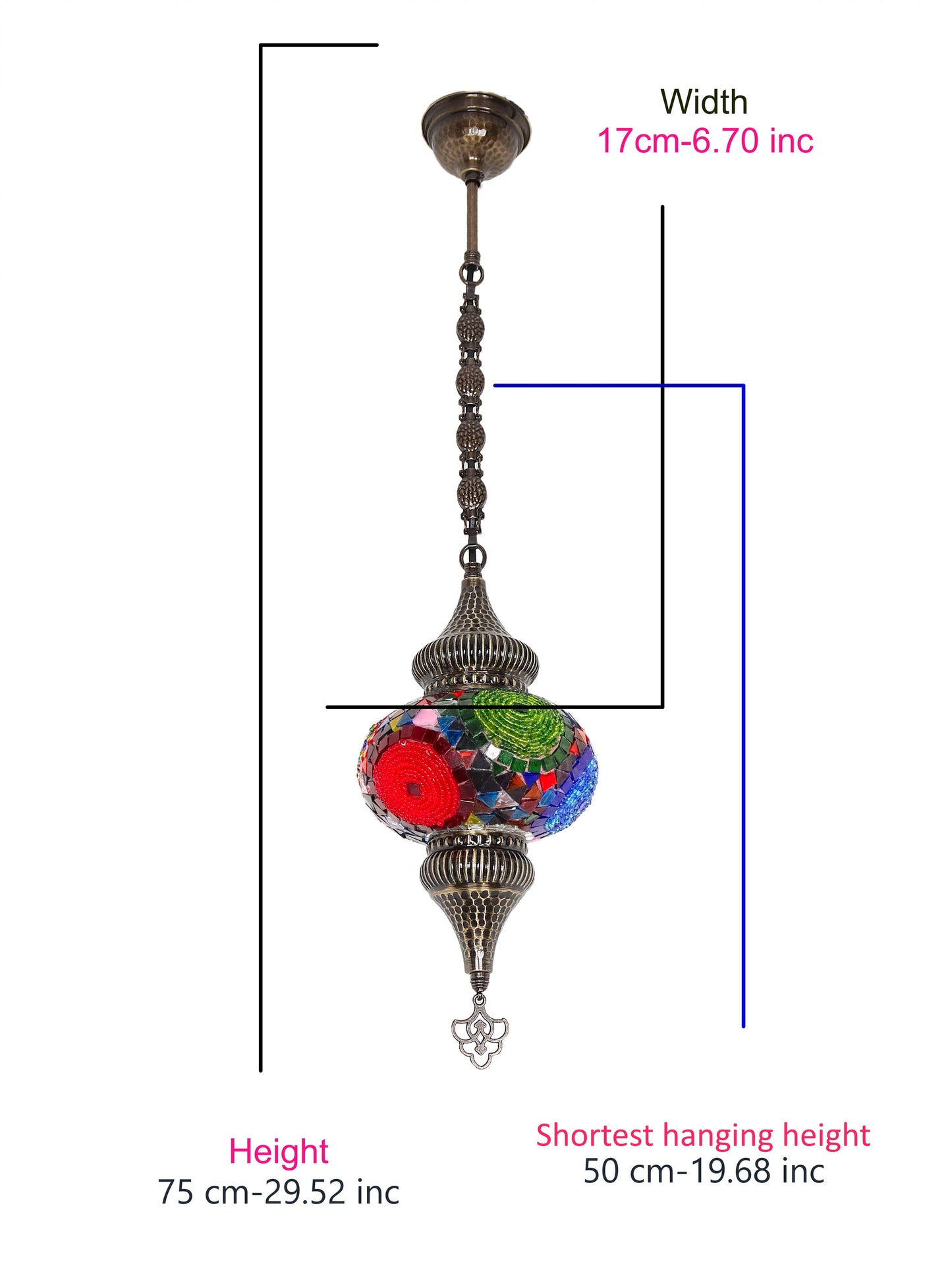 Turkish Mosaic Pendant Light