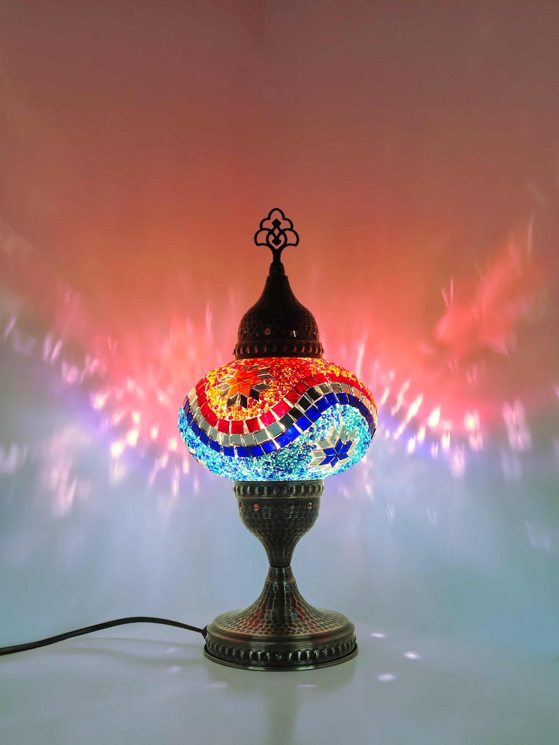 Turkish Mosaic Glass Table Lamp