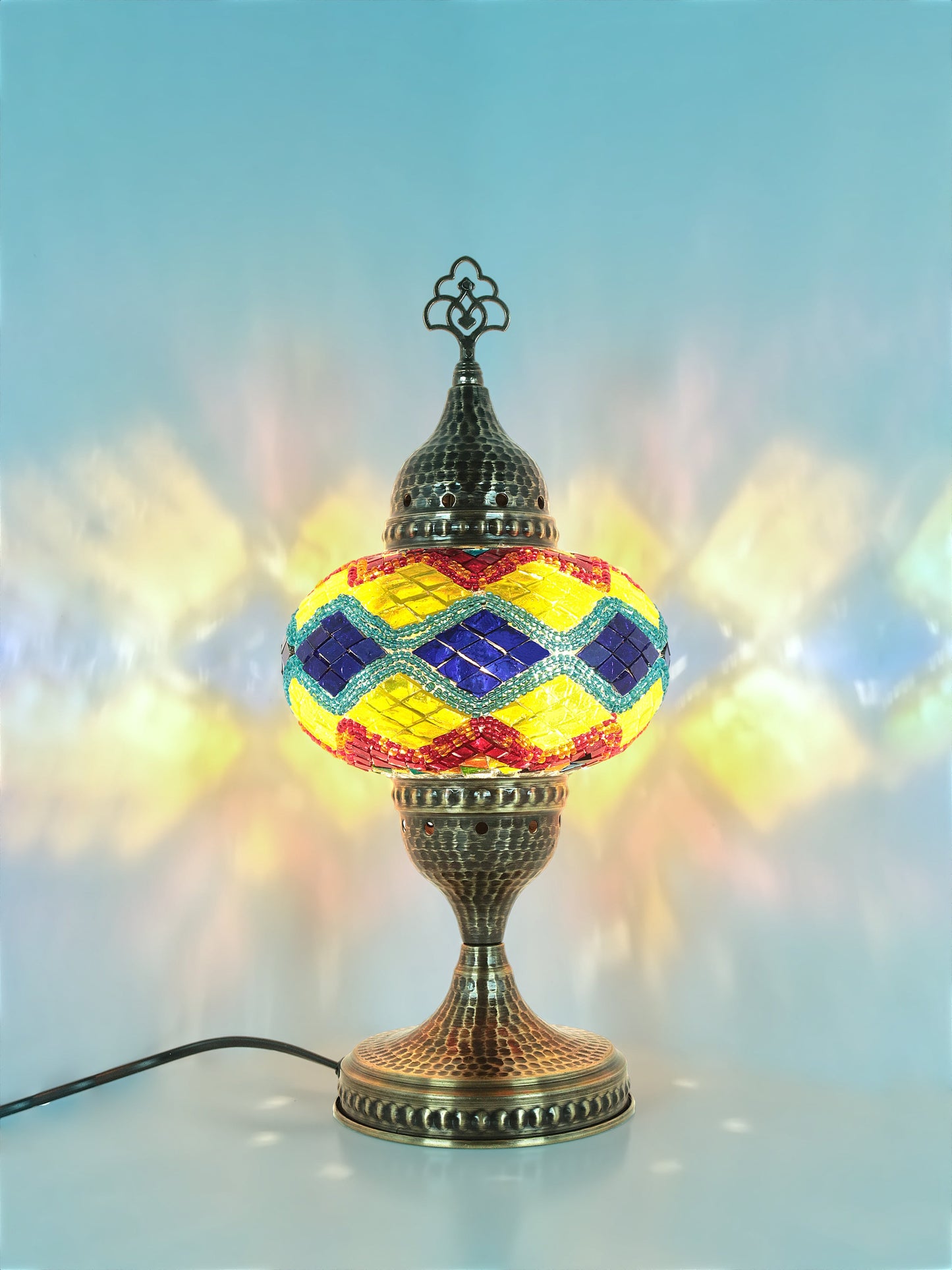 Turkish Mosaic Glass Table Lamp