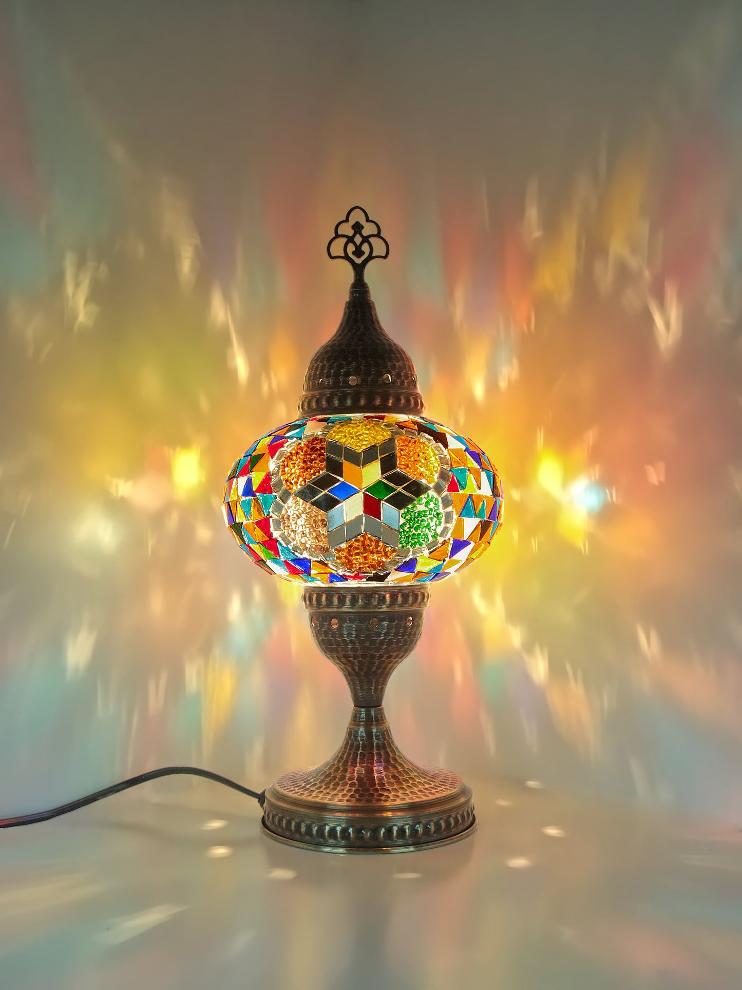 Turkish Mosaic Glass Table Lamp