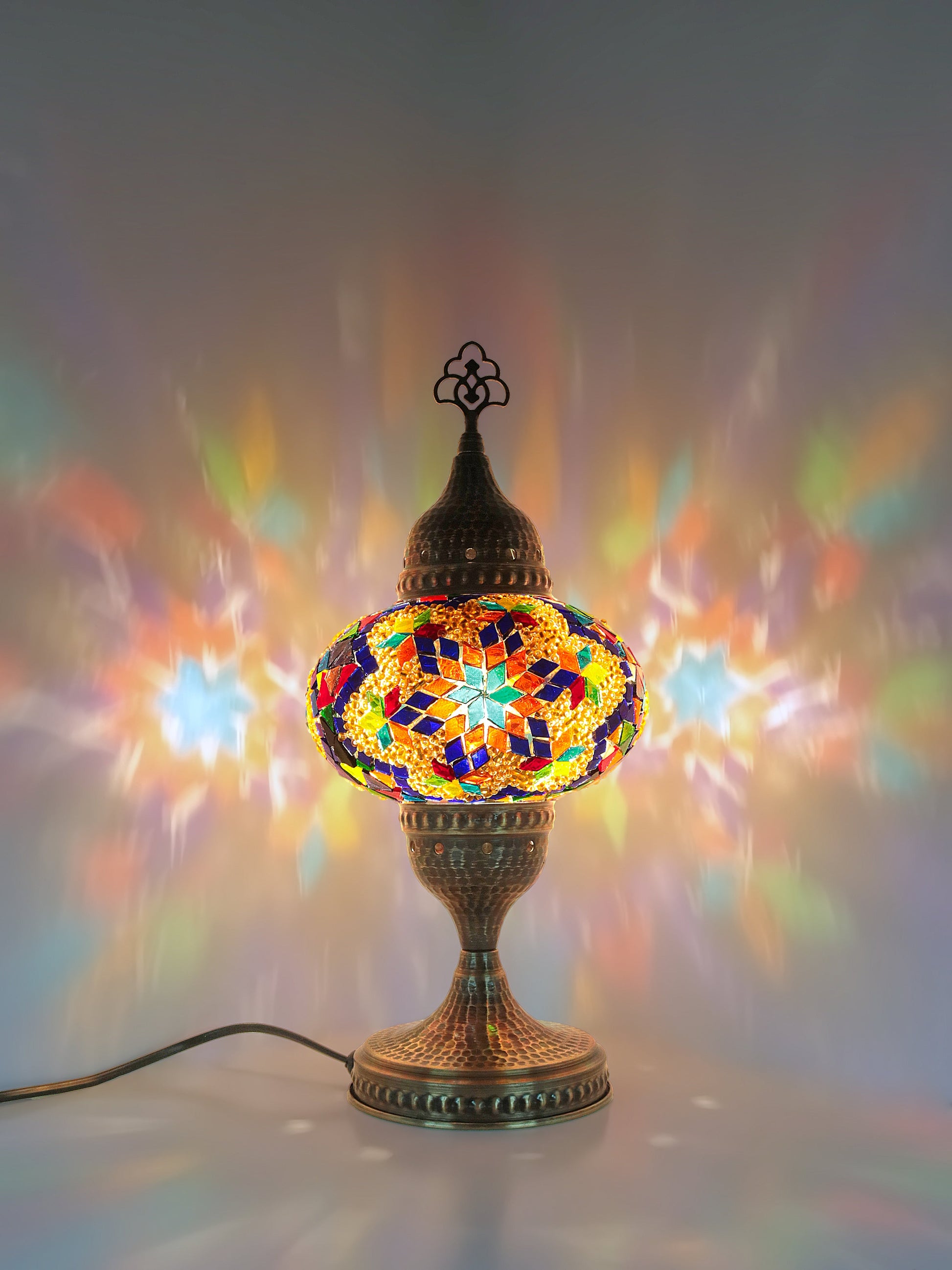 Turkish Mosaic Glass Table Lamp