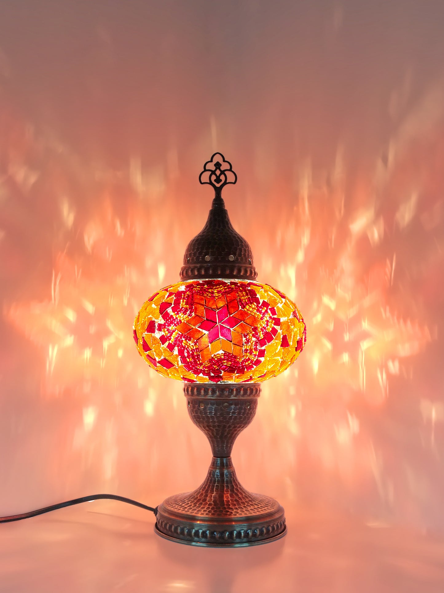 Turkish Mosaic Glass Table Lamp