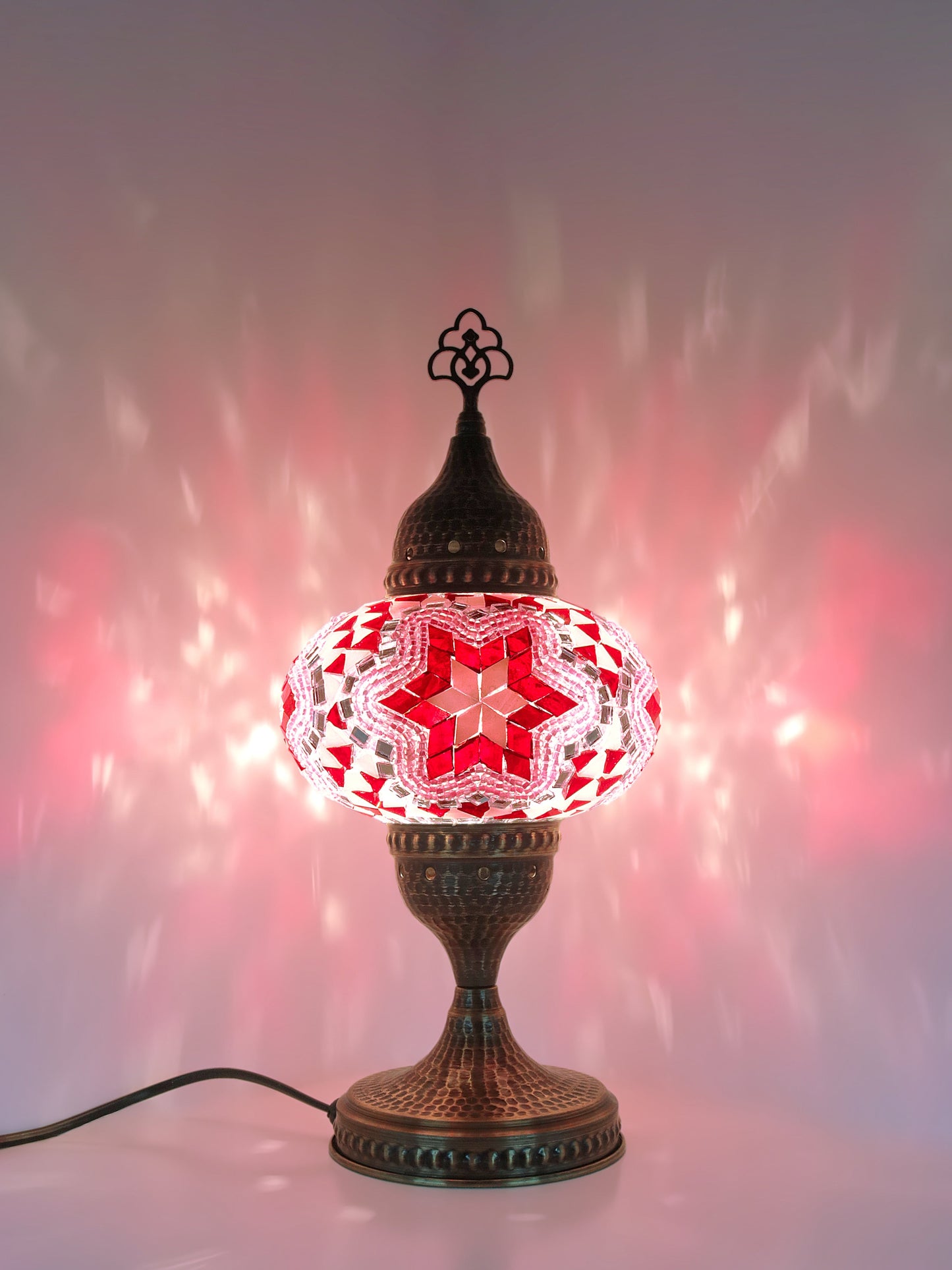 Turkish Mosaic Glass Table Lamp