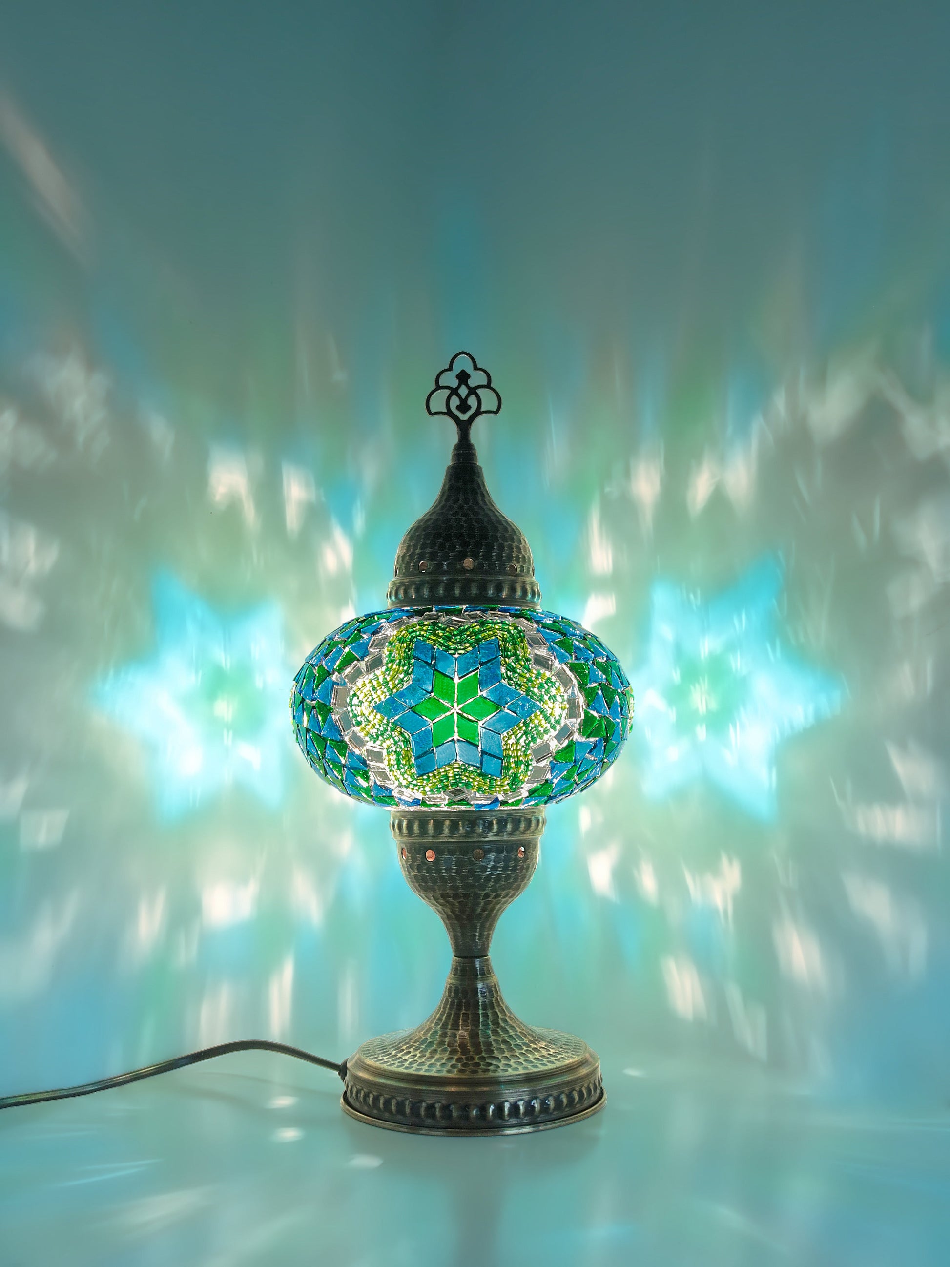 Turkish Mosaic Glass Table Lamp