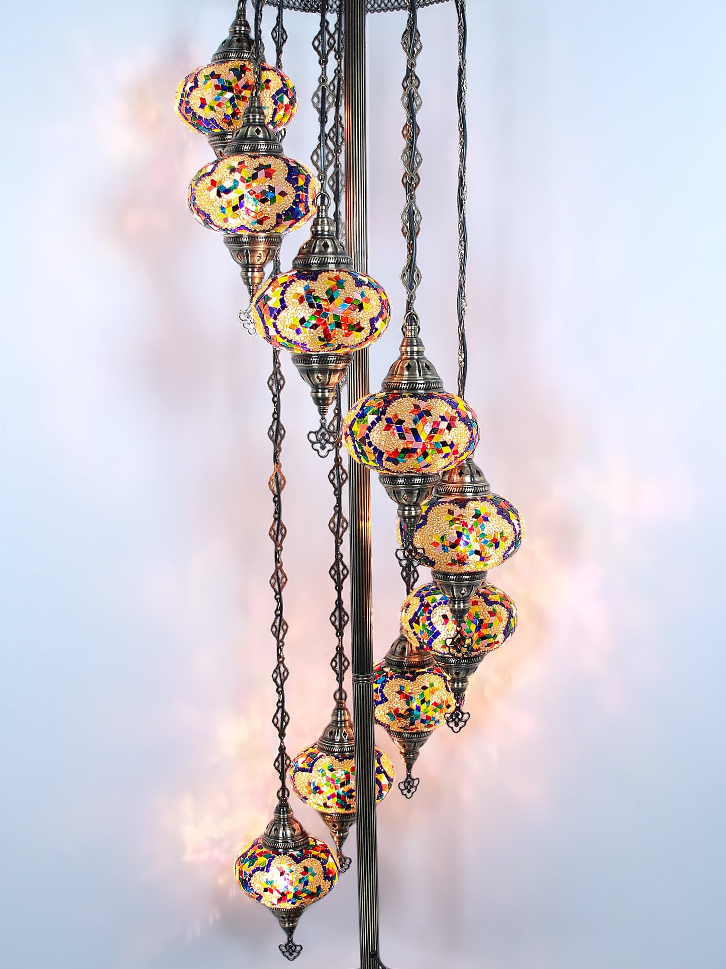 Turkish Mosaic Glass Floor Lamp