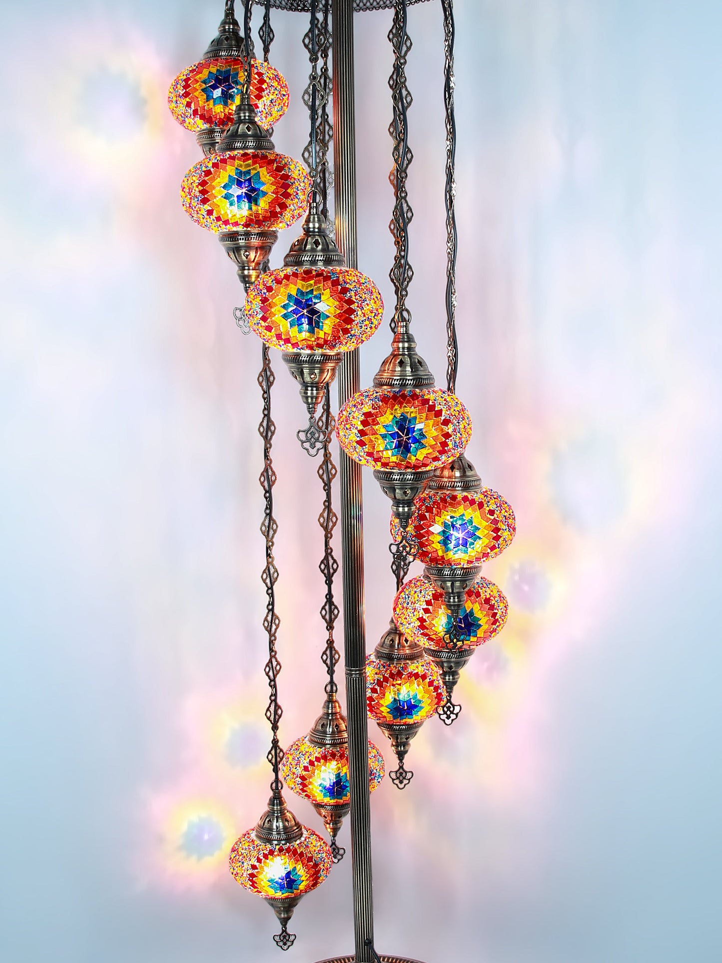 Turkish Mosaic Glass Floor Lamp