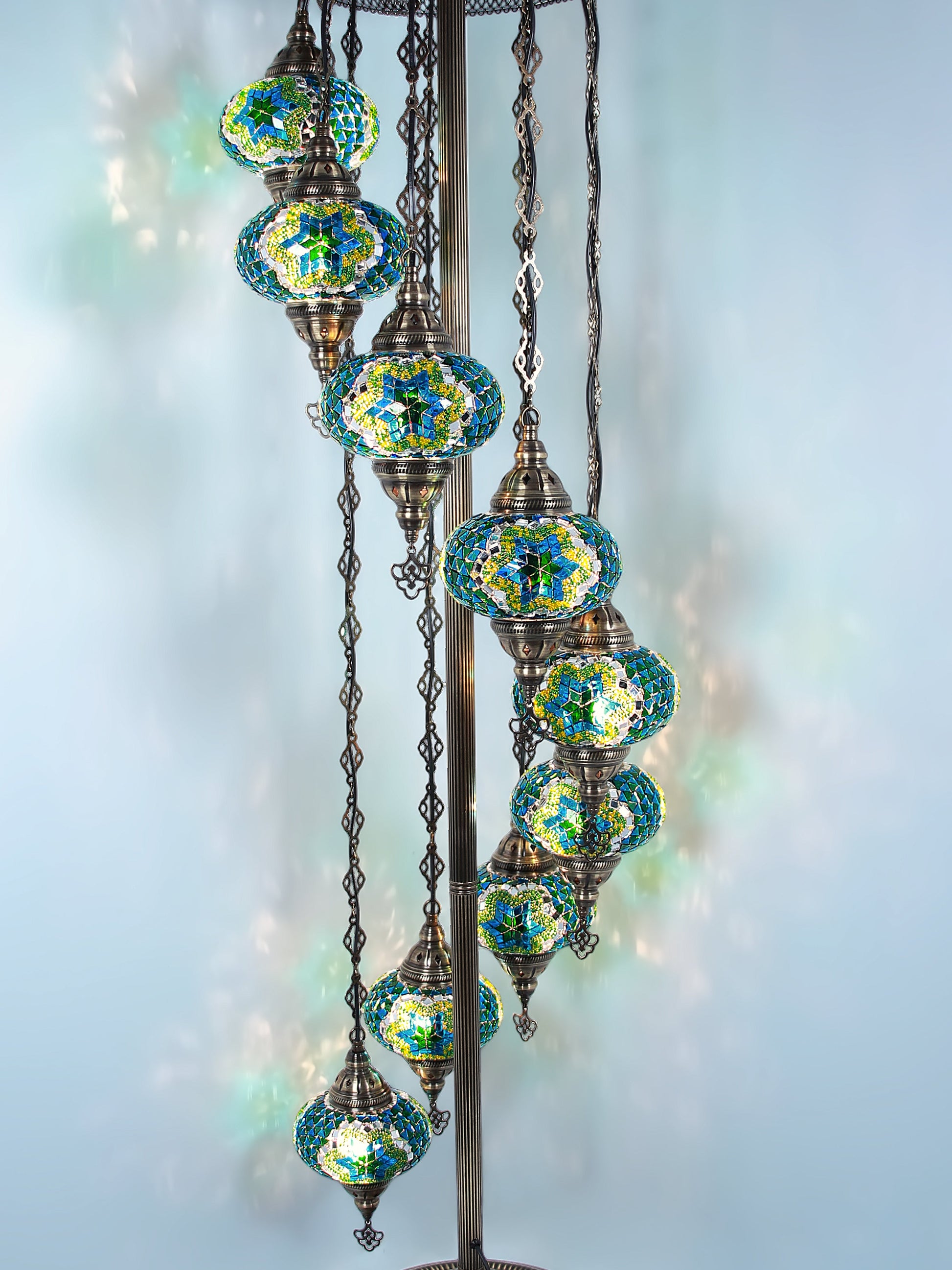 Turkish Mosaic Glass Floor Lamp