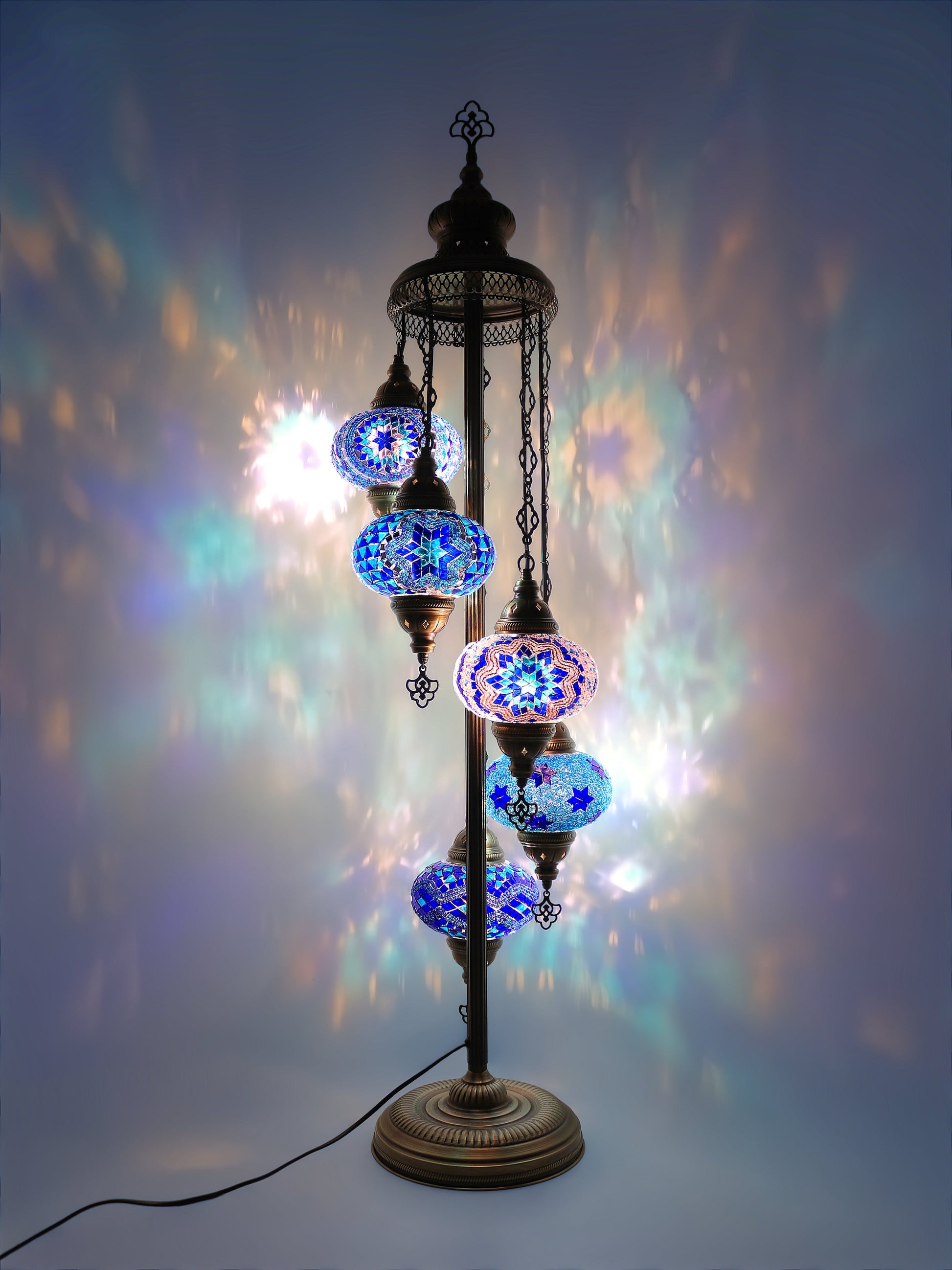 Turkish Mosaic Glass Floor Lamp