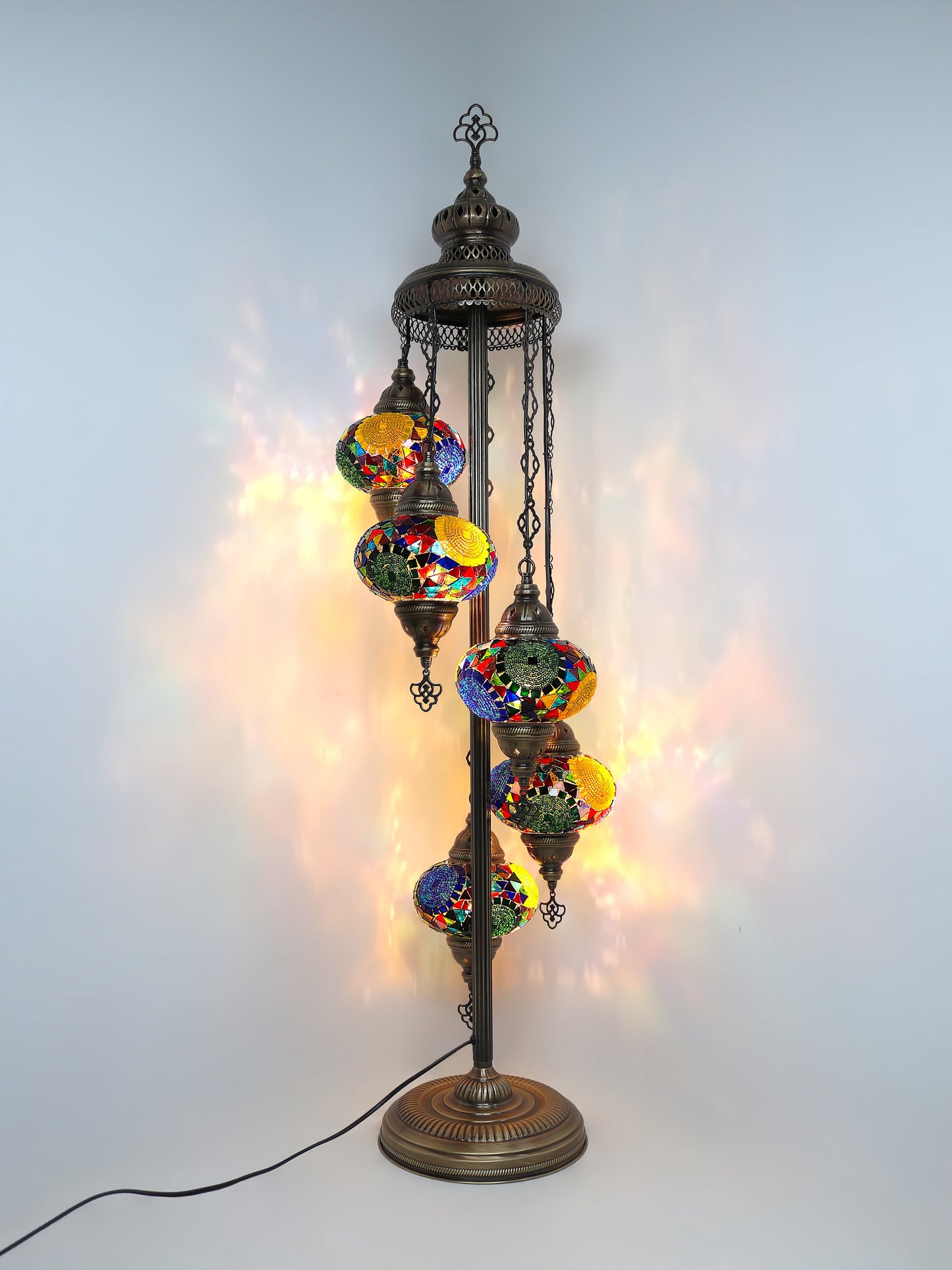 Turkish Mosaic Glass Floor Lamp