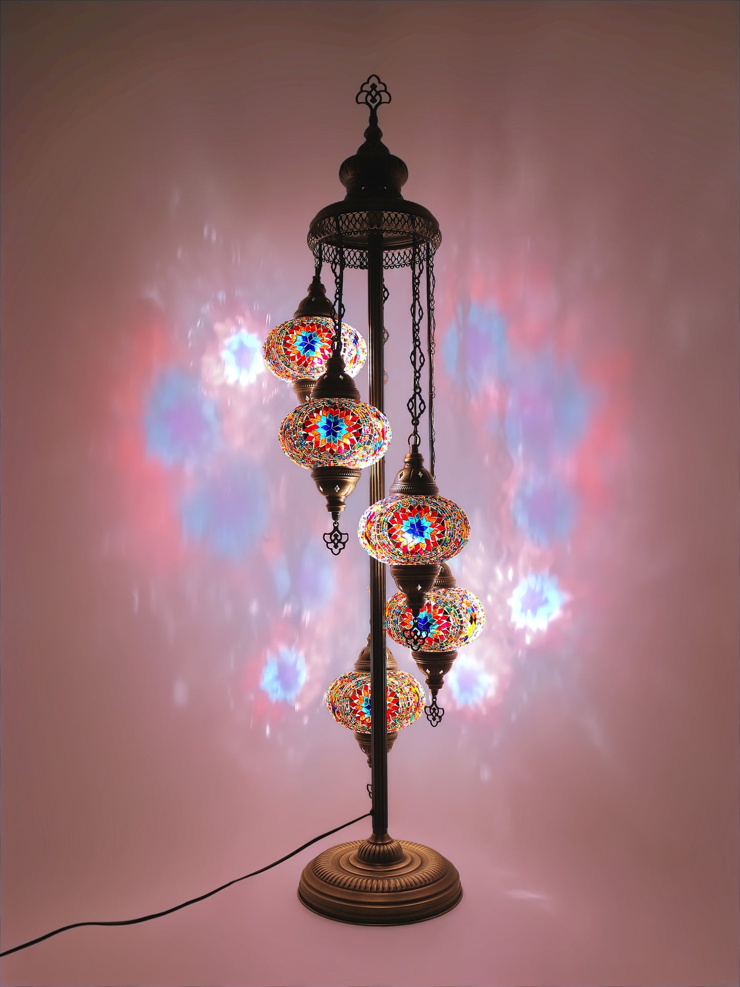 Turkish Mosaic Glass Floor Lamp