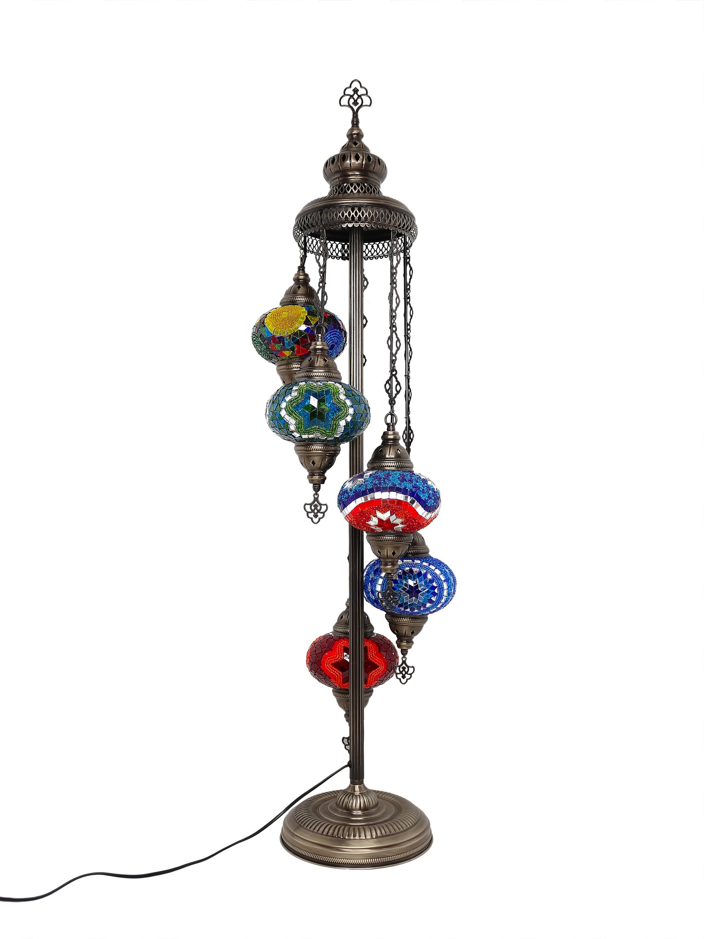 Turkish Mosaic Glass Floor Lamp