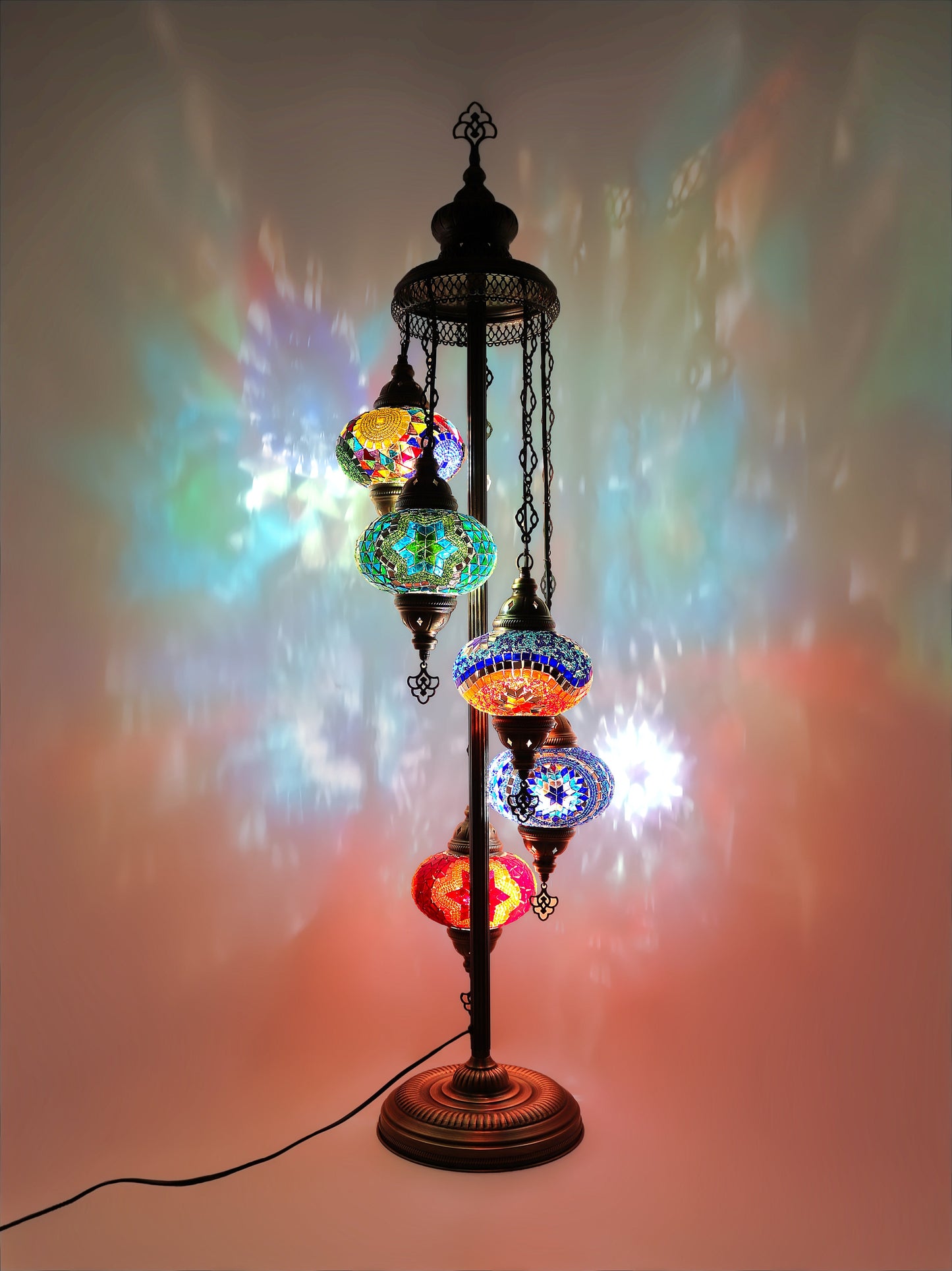 Turkish Mosaic Glass Floor Lamp