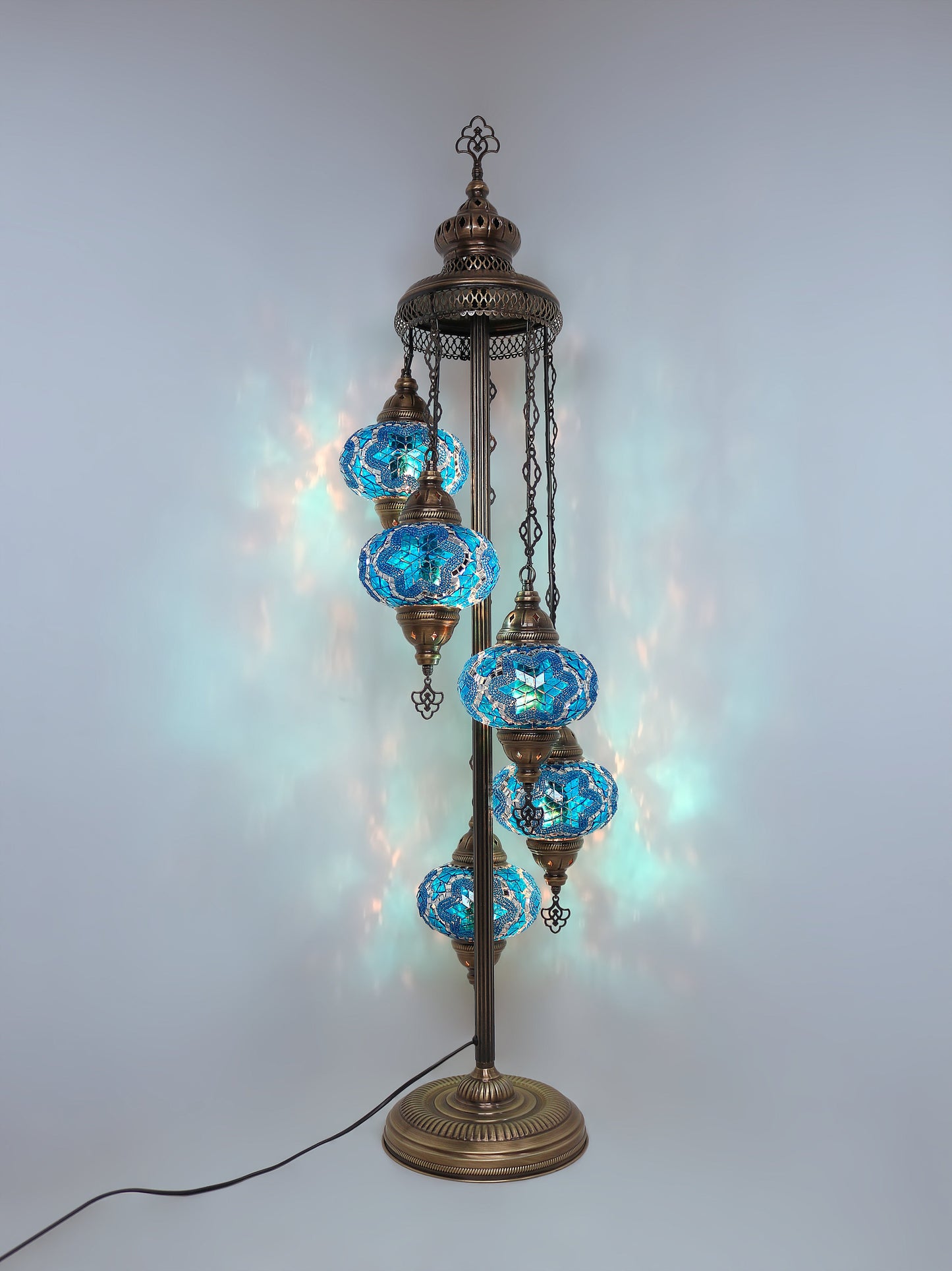 Turkish Mosaic Glass Floor Lamp