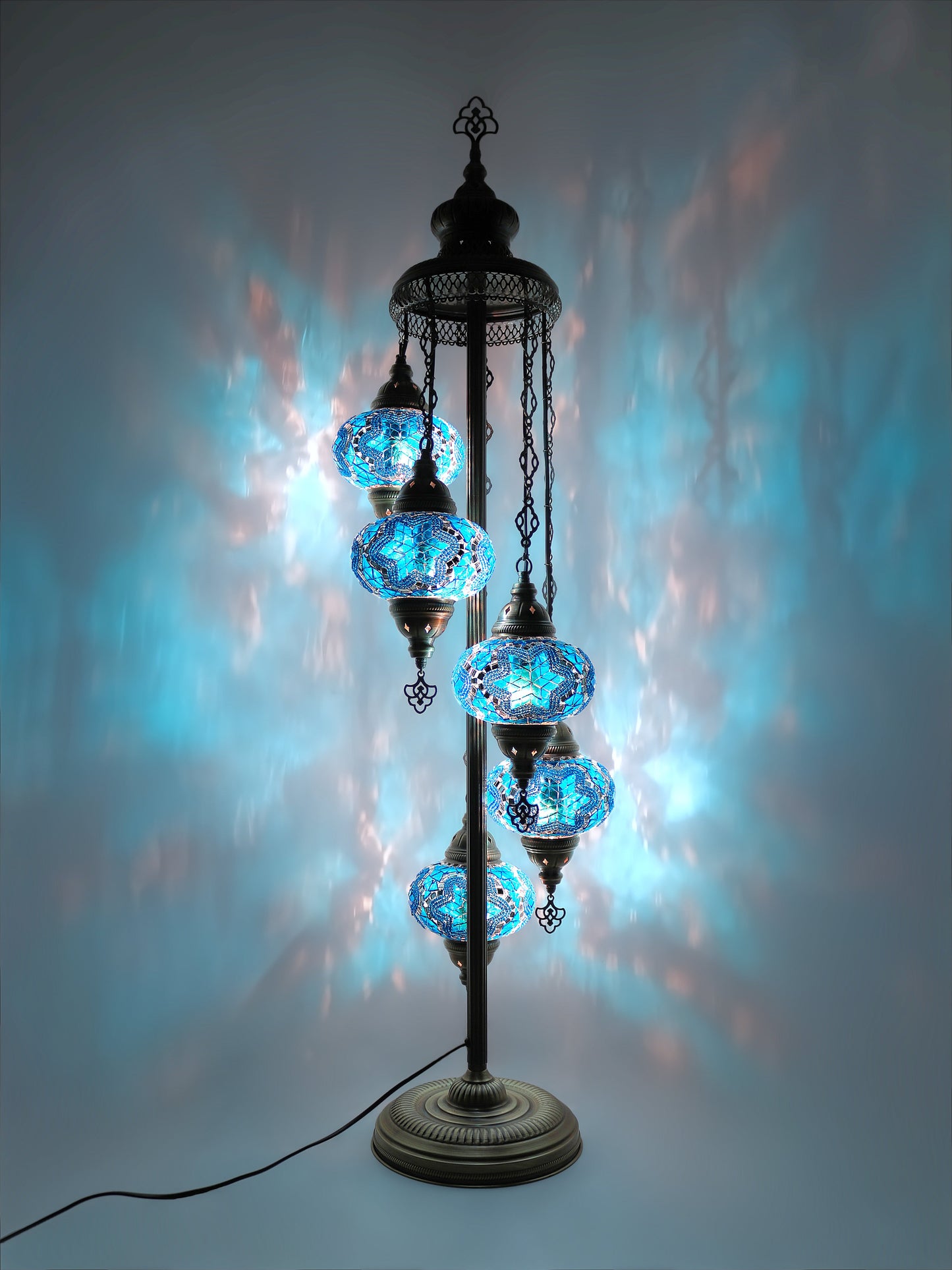 Turkish Mosaic Glass Floor Lamp