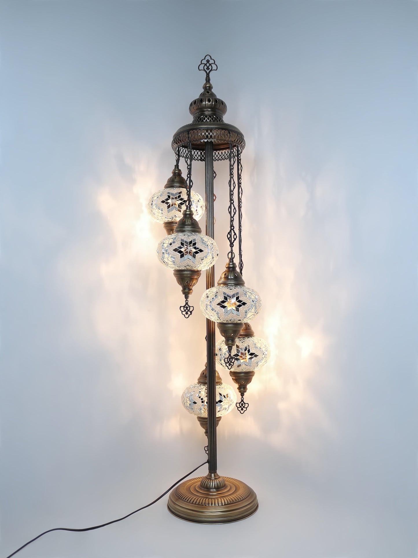 Turkish Mosaic Glass Floor Lamp