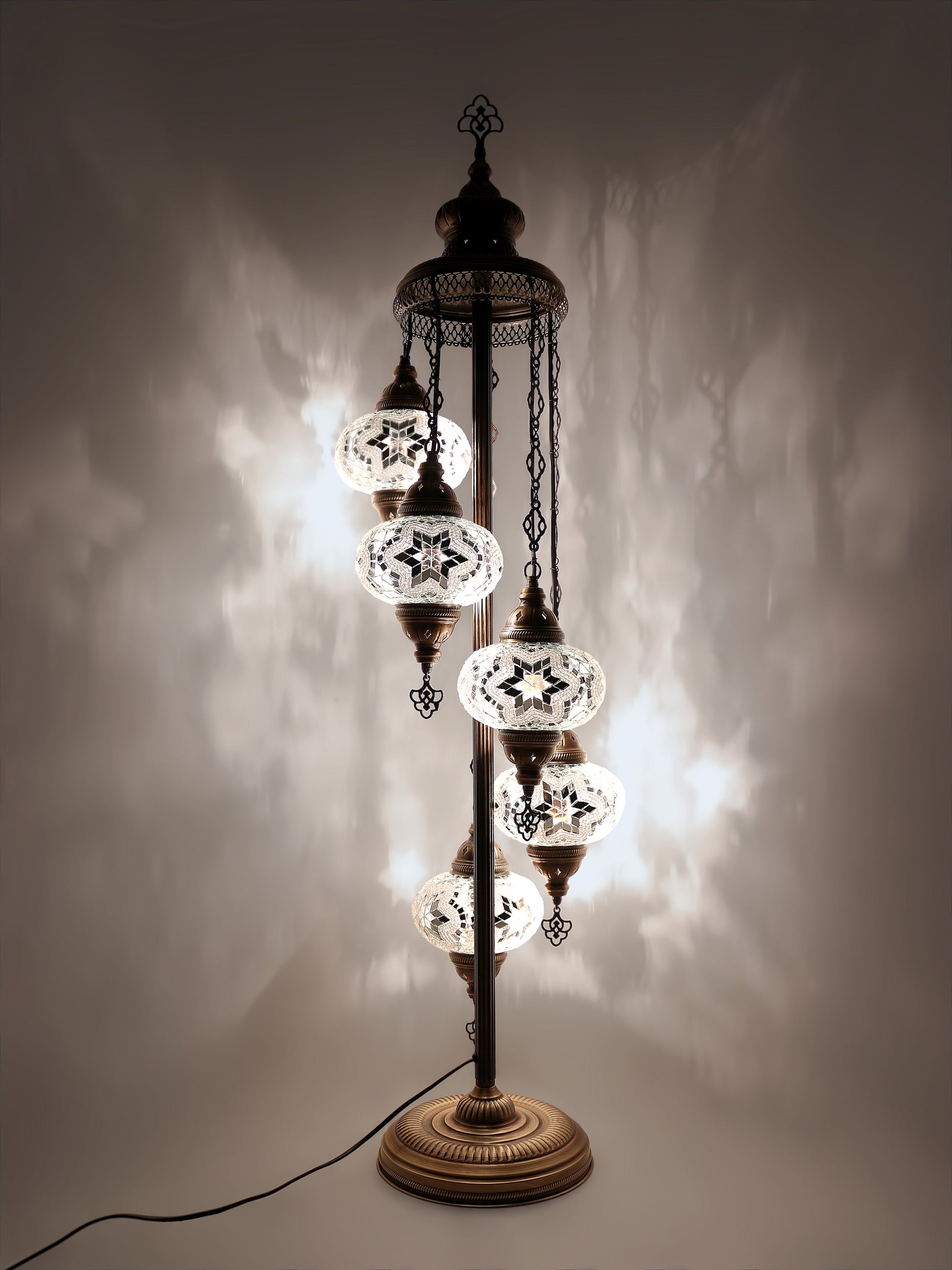 Turkish Mosaic Glass Floor Lamp