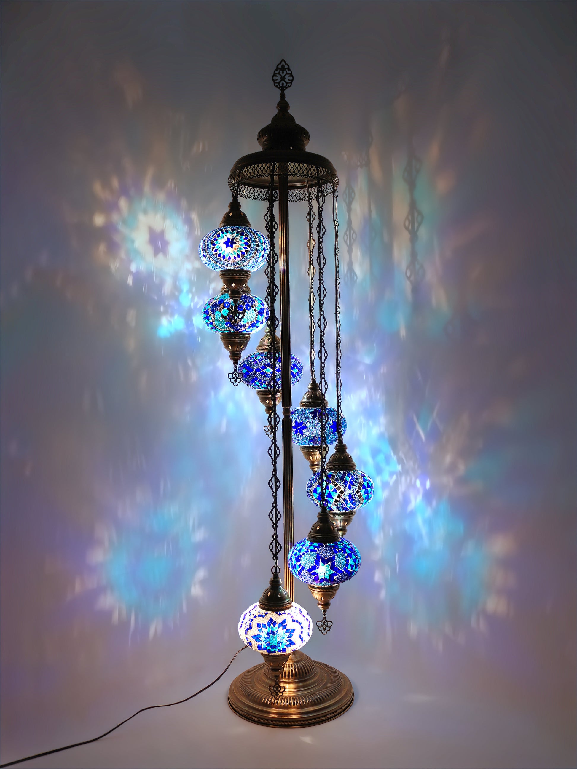 Turkish Mosaic Glass Floor Lamp