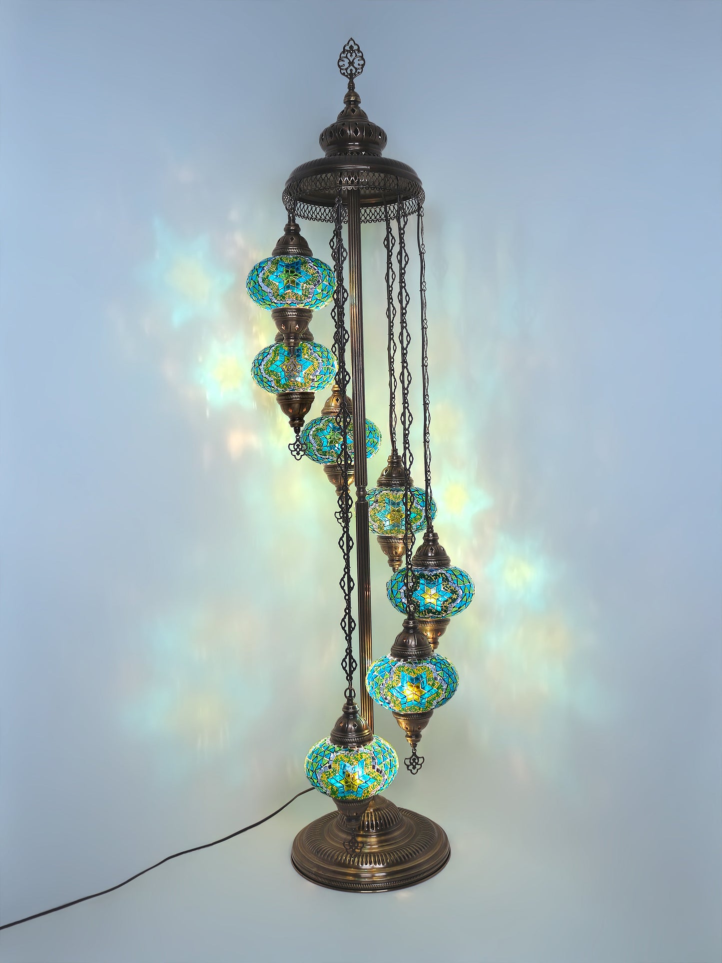 Turkish Mosaic Glass Floor Lamp