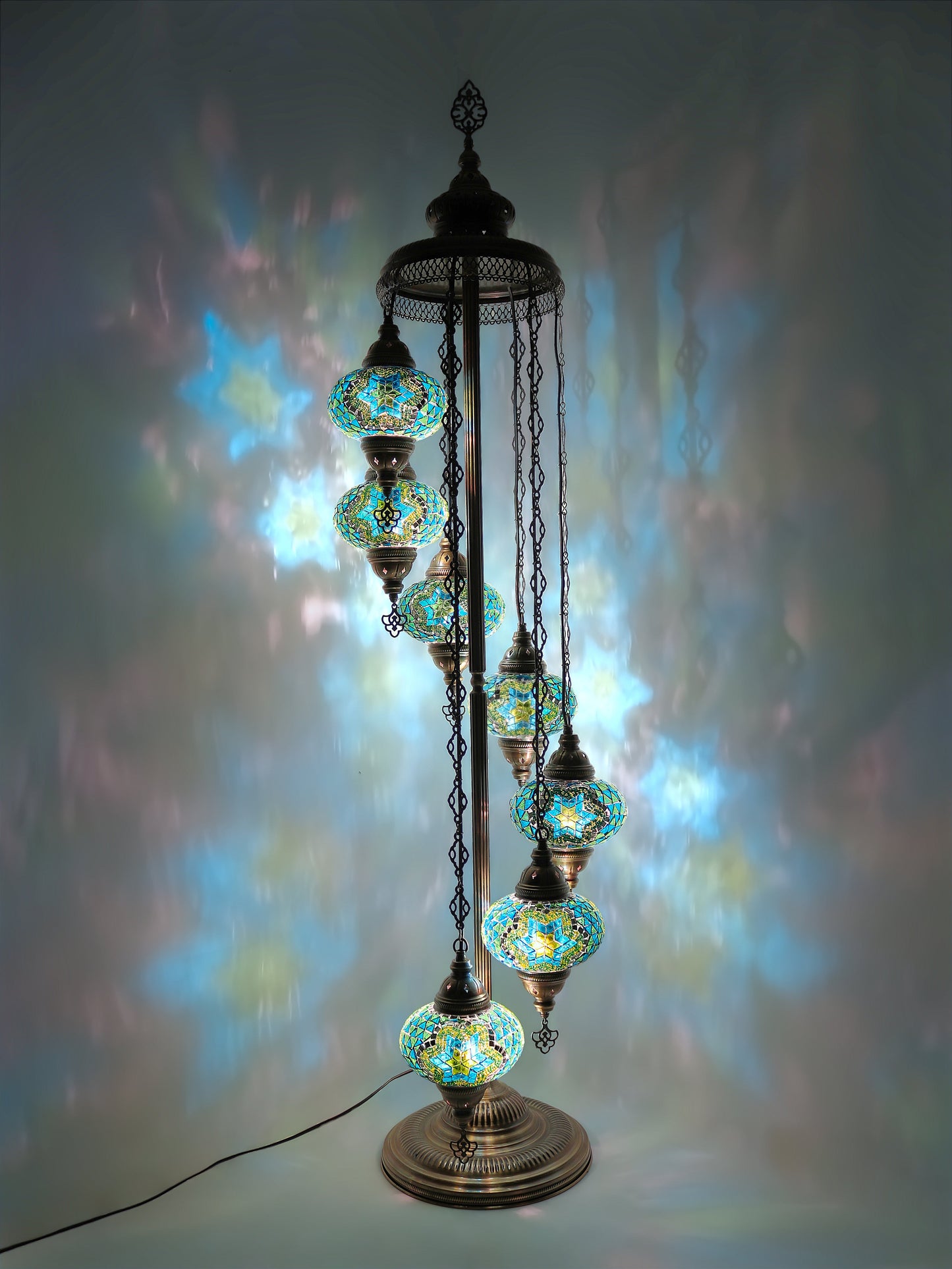 Turkish Mosaic Glass Floor Lamp