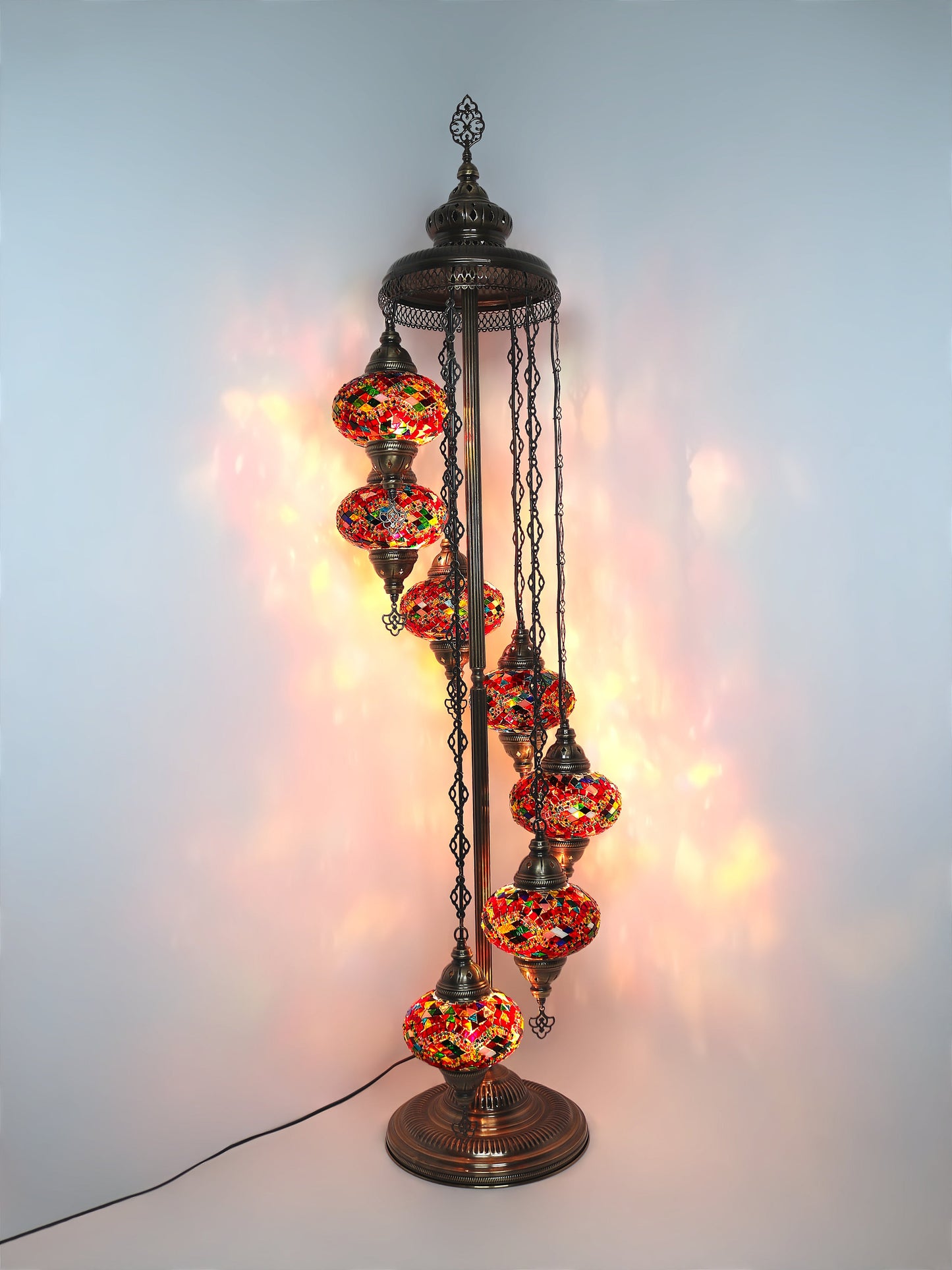 Turkish Mosaic Glass Floor Lamp